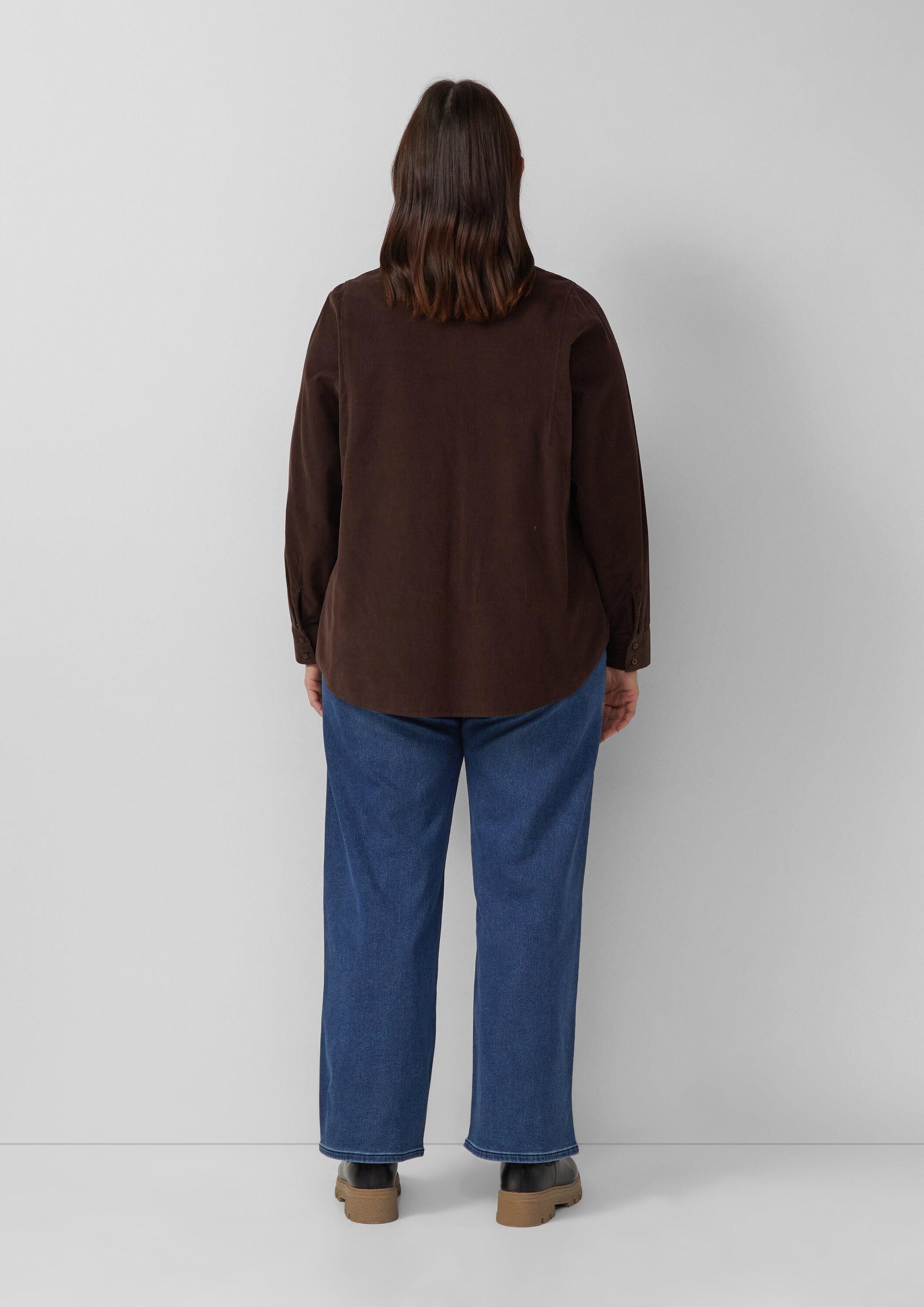 s.Oliver Langarmbluse Bluse Feincordbluse mit Hemdkragen günstig online kaufen