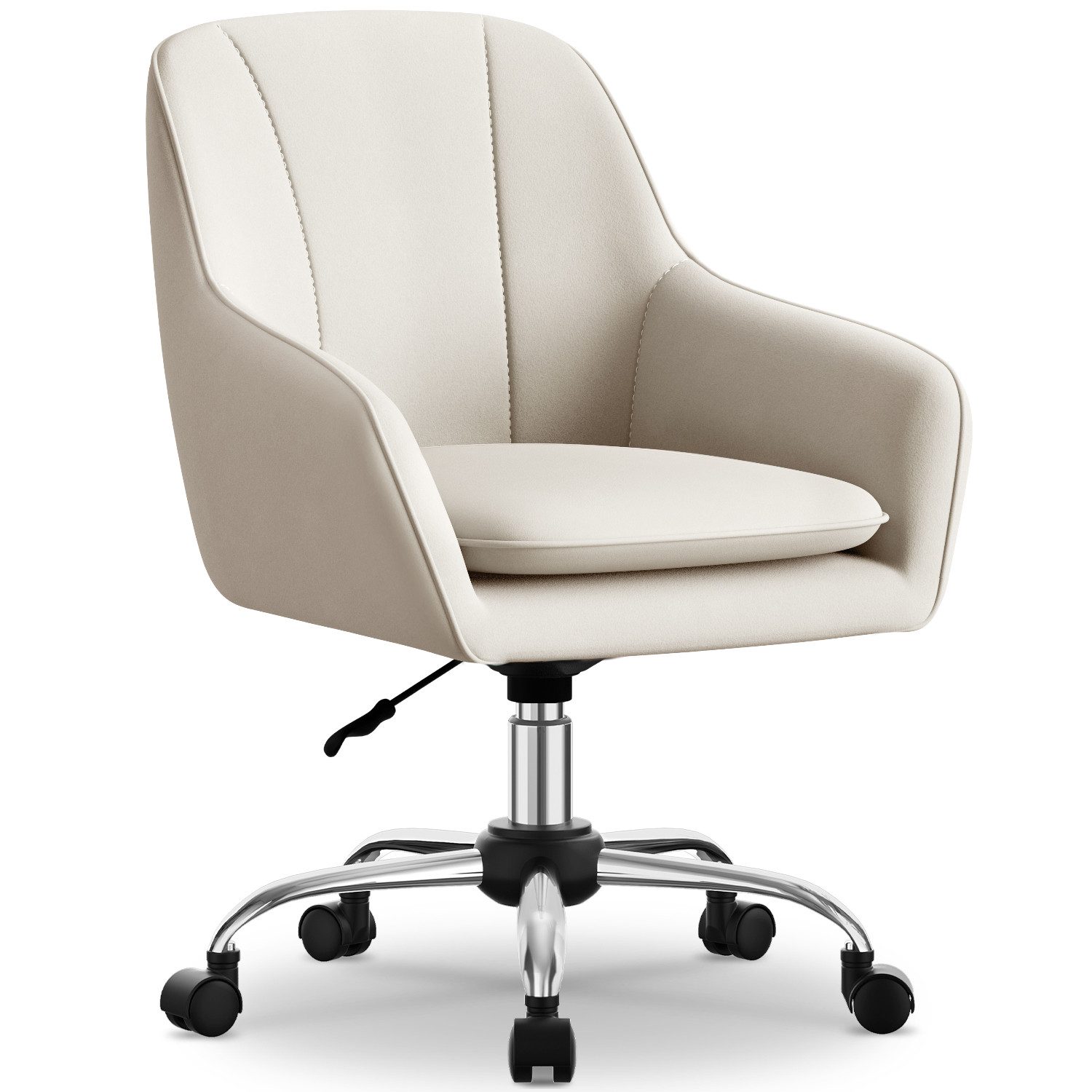 Adormii Bürostuhl Homeoffice Stuhl,Schminkstuhl,Schreibtischstuhl mit Armlehnen (Bürostuhl mit Rollen,höhenverstellbarer,Samt Stuhl,für Schminktisch,Büro und Schlafzimmer,150 kg)