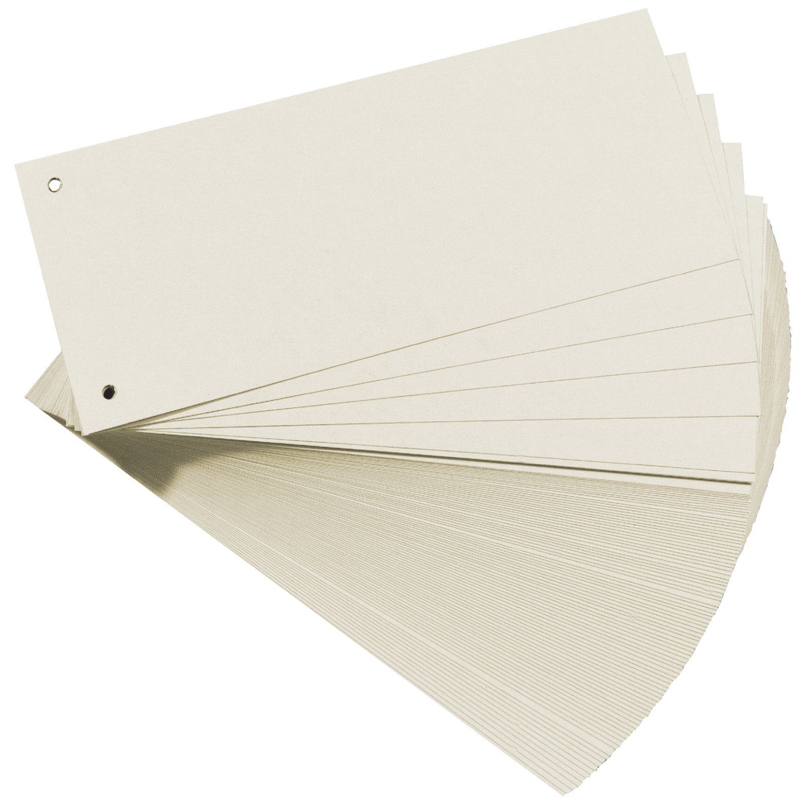 Falken Aktenordner, Trennstreifen Aktenfahnen Trennblätter Karton 240x105 mm Weiß