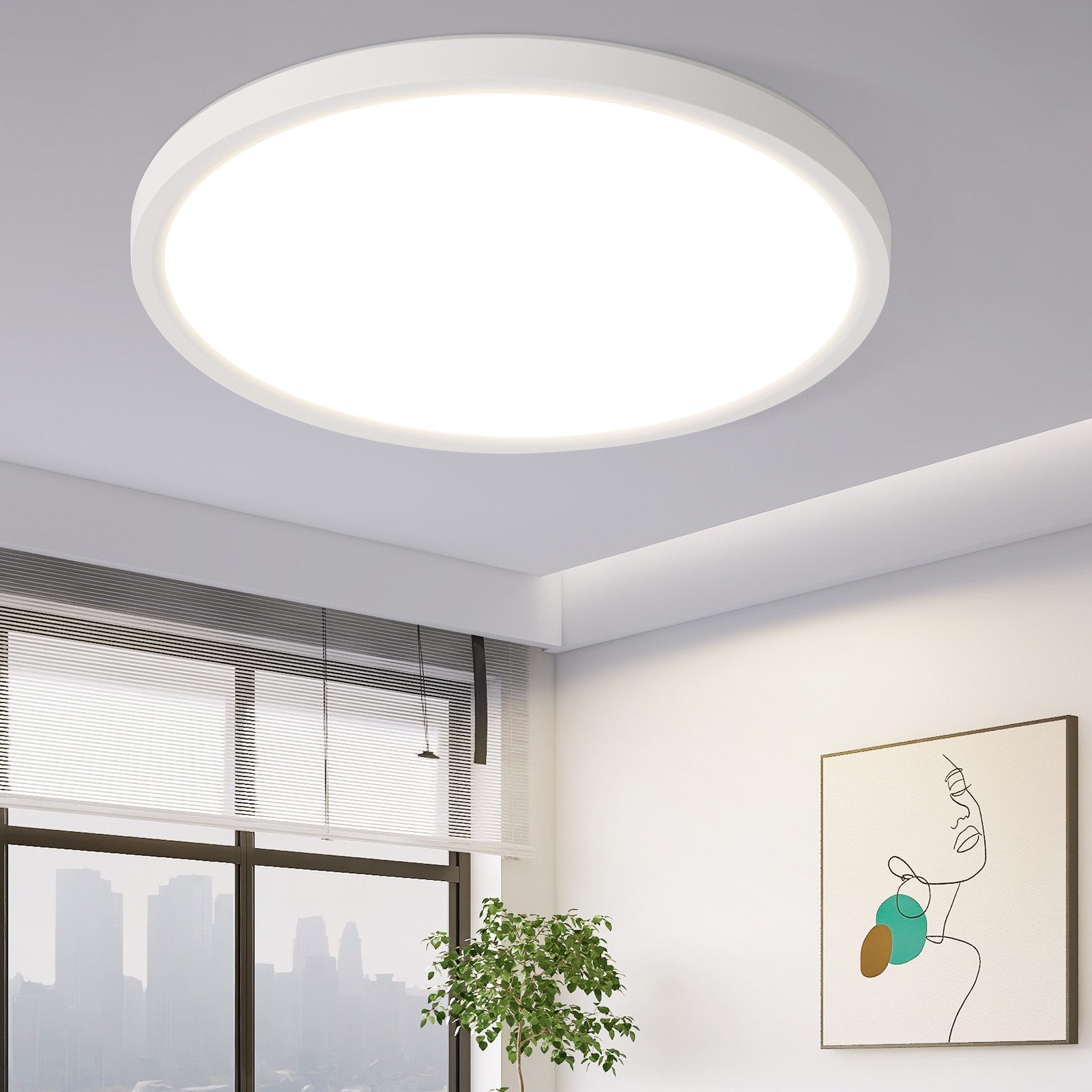 ZMH LED Deckenleuchte Wohnzimmer Ø22//30CM Modern günstig online kaufen