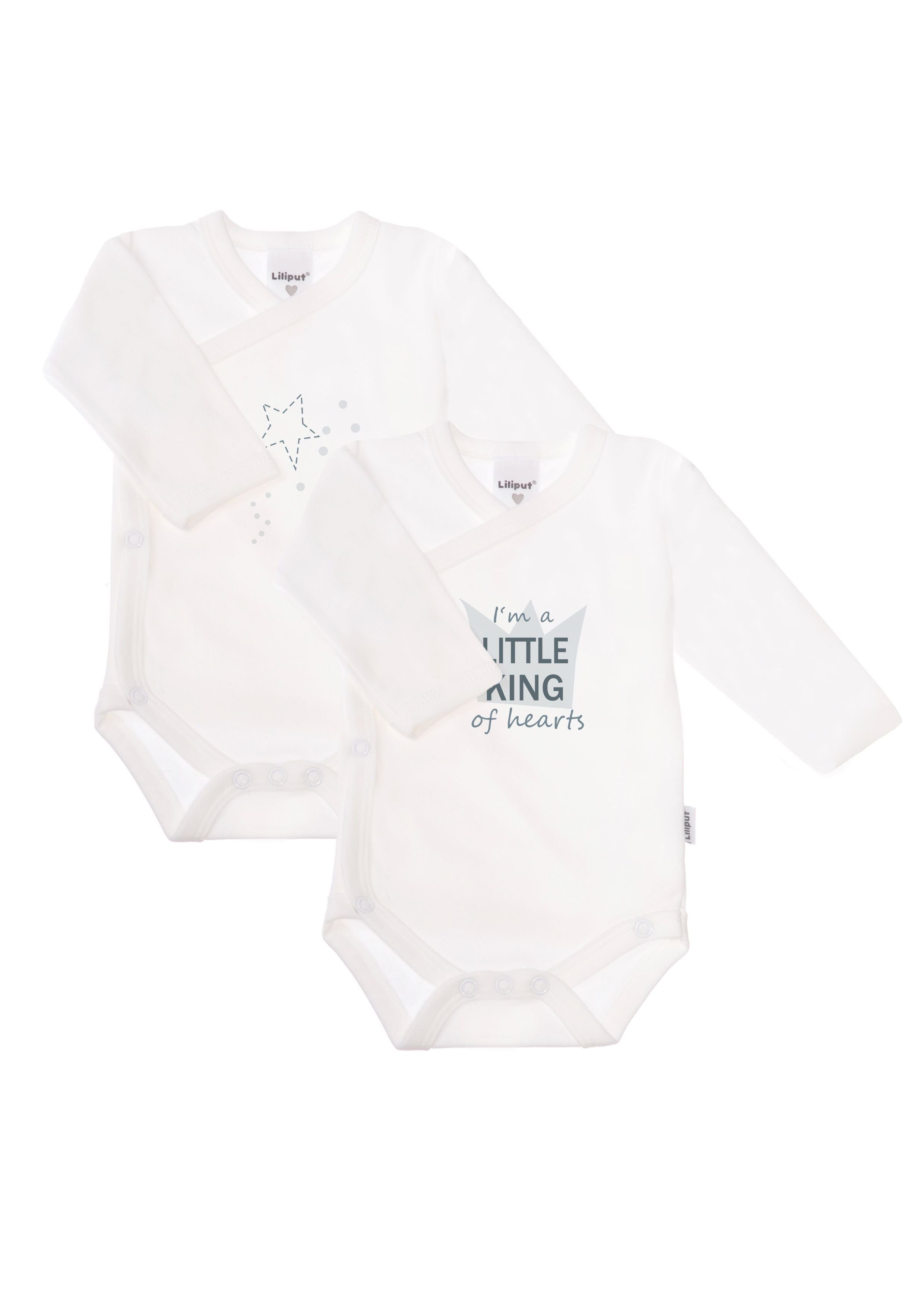 Liliput Body Little King (2-tlg) im 2er Pack mit praktischer Druckknopfleiste | Unterwäsche-Bodies