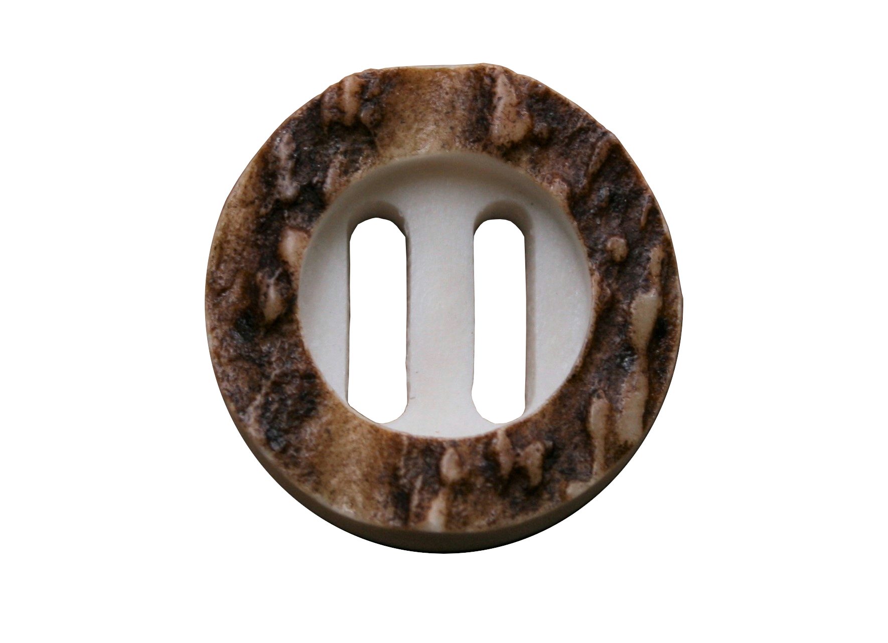 Hartmann-Knöpfe Knopf 6 Stück Lederhosen Knöpfe echt Hirschhorn mit Lang-Loch 1,8cm oder 2cm