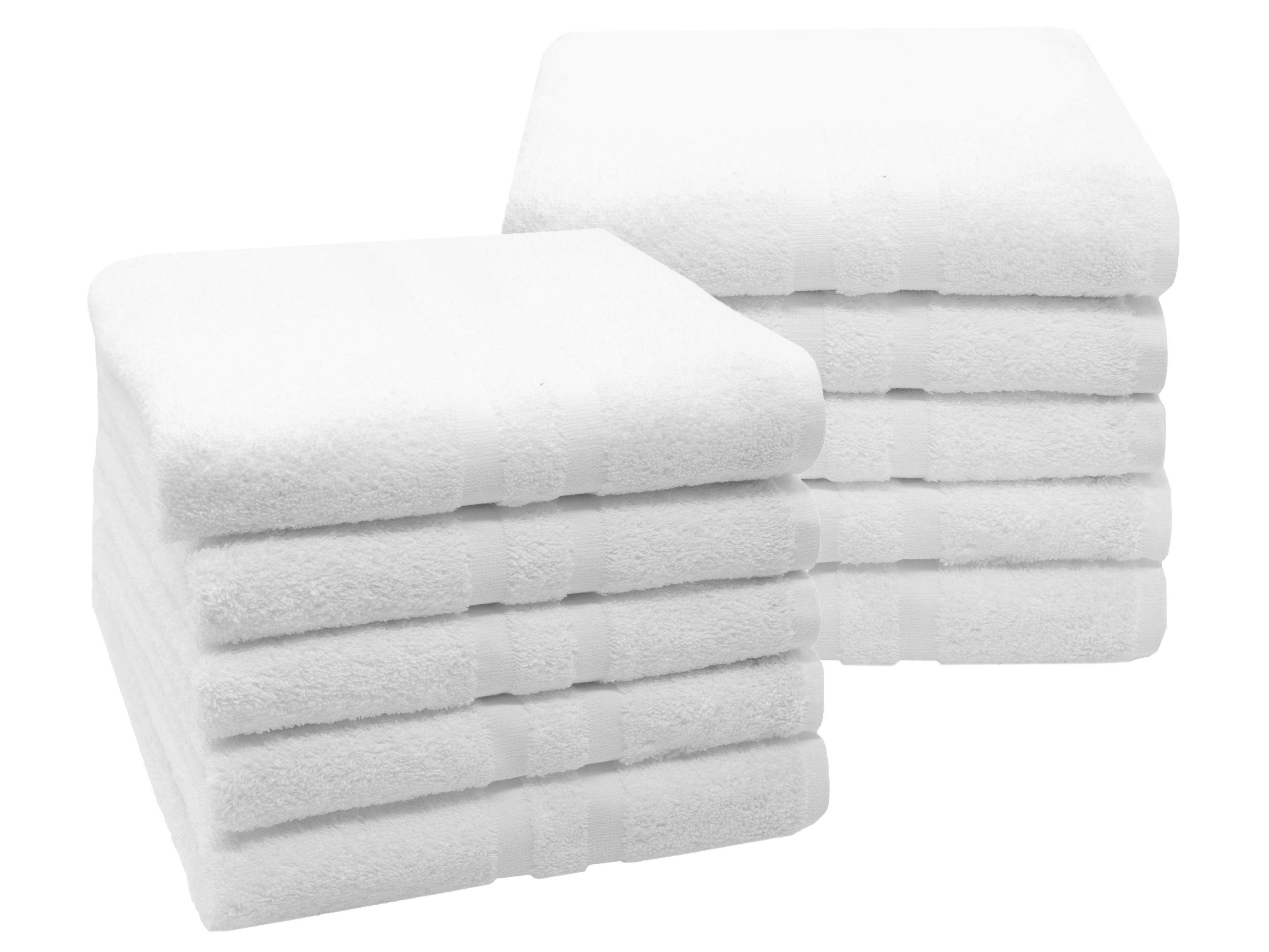 ZOLLNER Handtücher, Walkfrottier (10-St), 50 x 100 cm, 100% Baumwolle günstig online kaufen