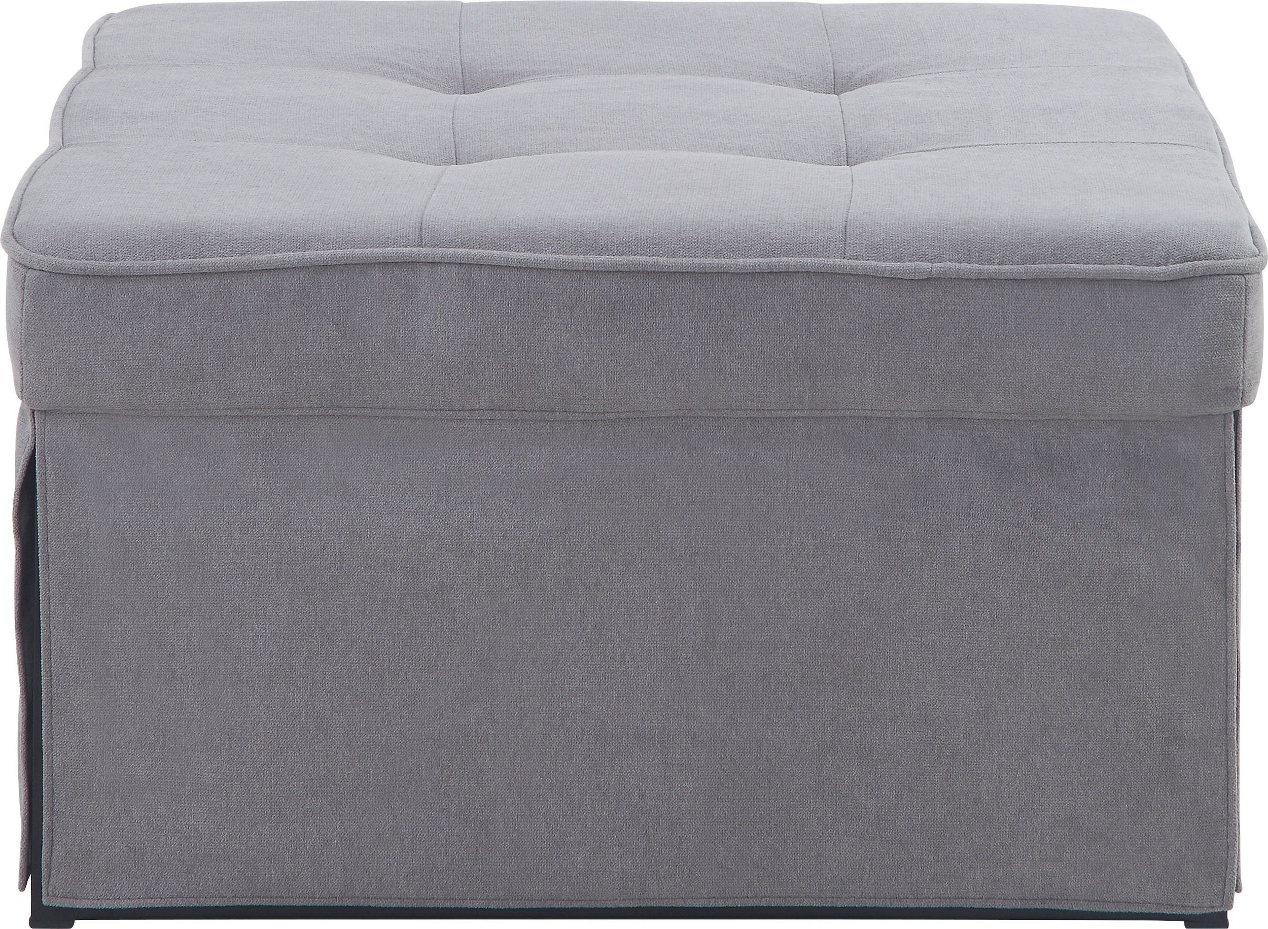 ATLANTIC HOME COLLECTION Schlafsofa FINN wandelbar zum Loungesessel, Relaxliege und Gästebett, inkl. Kissen Grau