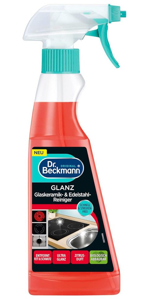 Dr. Beckmann Glaskeramik Glanz-Reiniger, streifenfrei, Induktionsherde, 250 ml Засіб для очищення склокераміки (1-St)