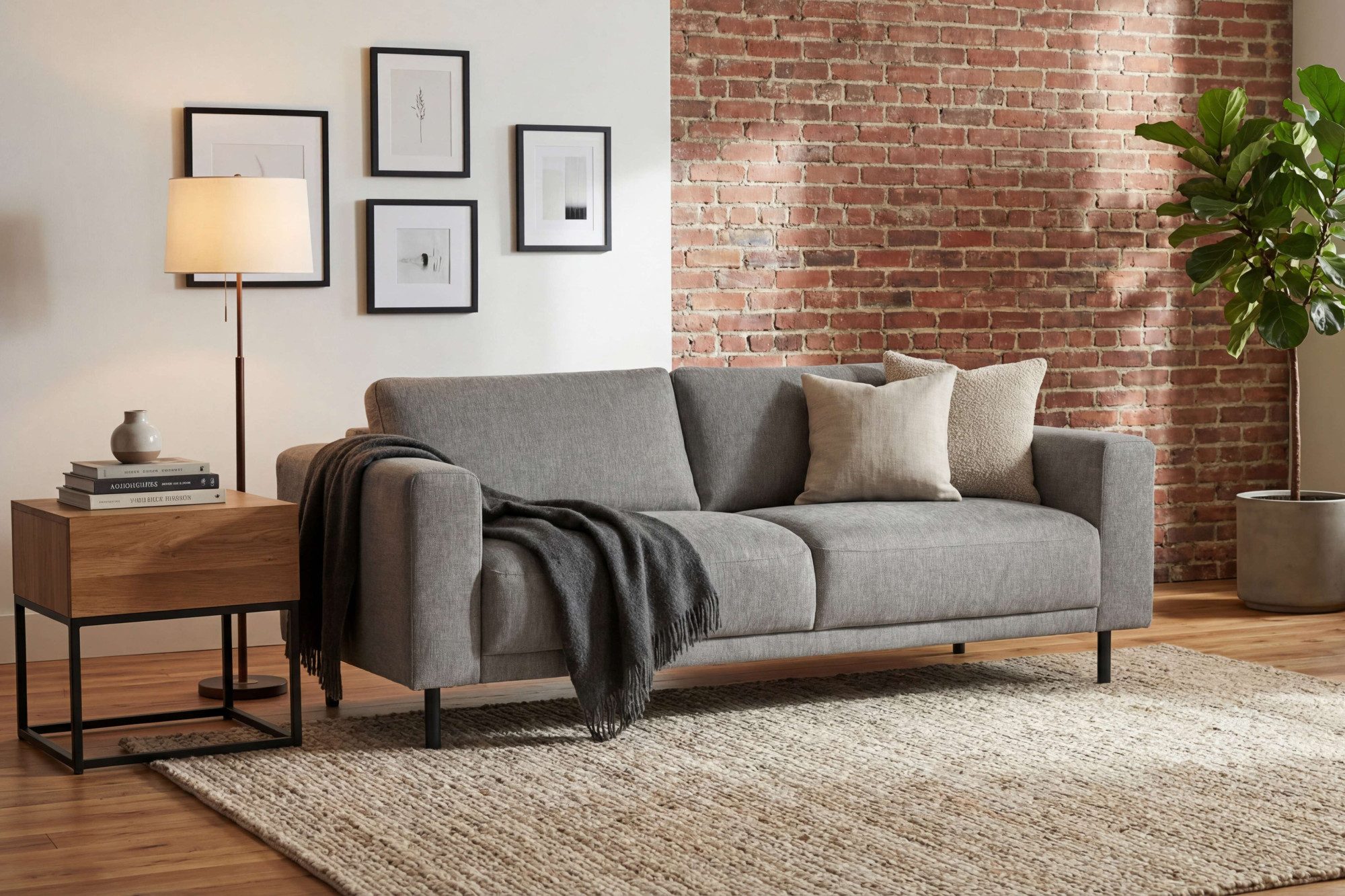 OTTO home 3-Sitzer Sveeva, B.214 cm, schwarze Metallfüße, langlebiger Webstoff, mit Wellenunterfederung, viele Farben