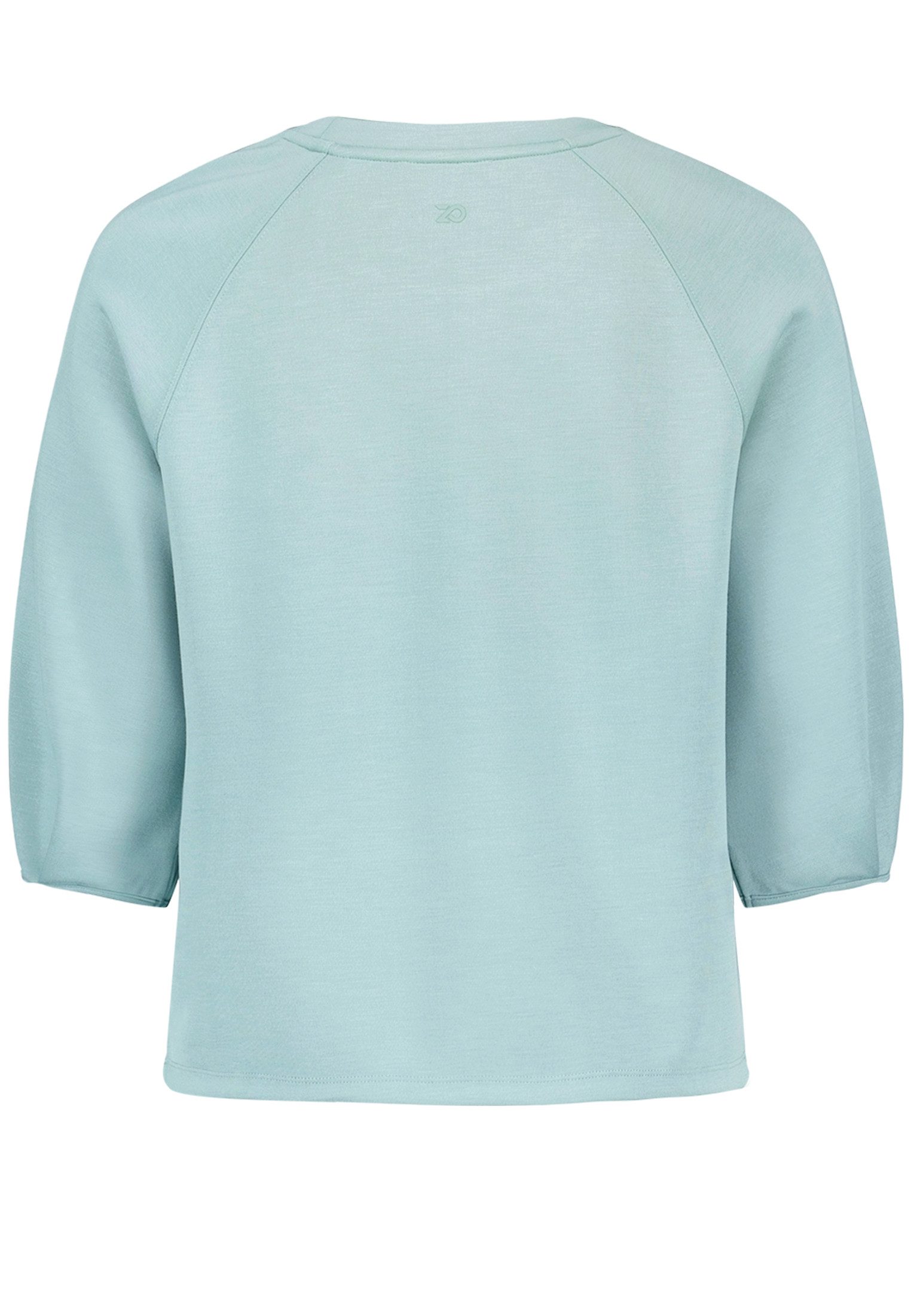 Zero Kurzarmshirt Damen unifarben (1-tlg) Falten