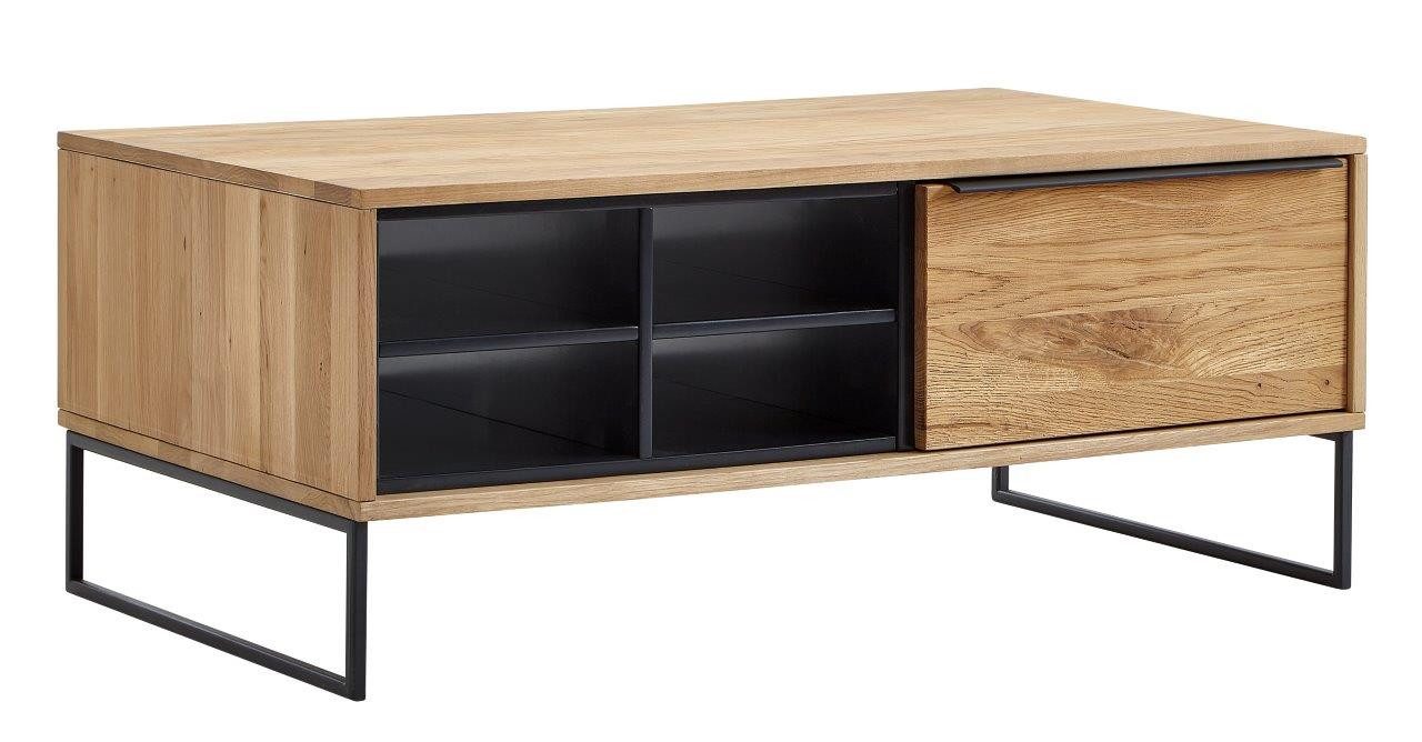 FURNARO Couchtisch, Wildeiche massiv natur geölt günstig online kaufen