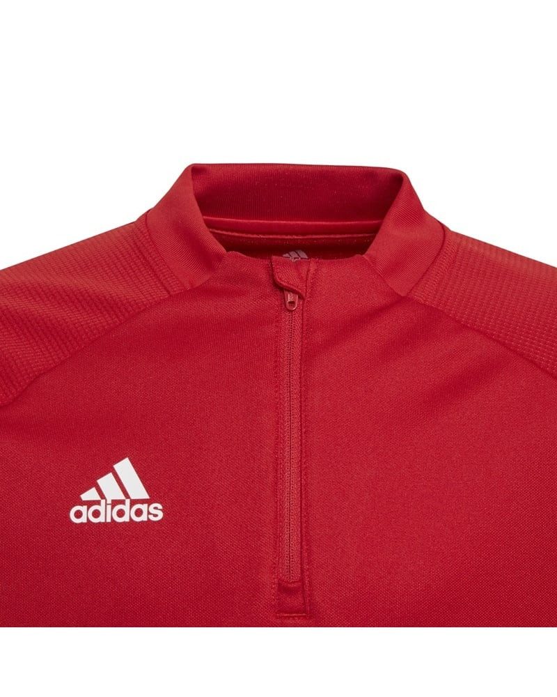 adidas Performance Langarmshirt Condivo 20 Top (rec. Polyester, 1/4 Zip) rot Jungen – Bild 4 von 5