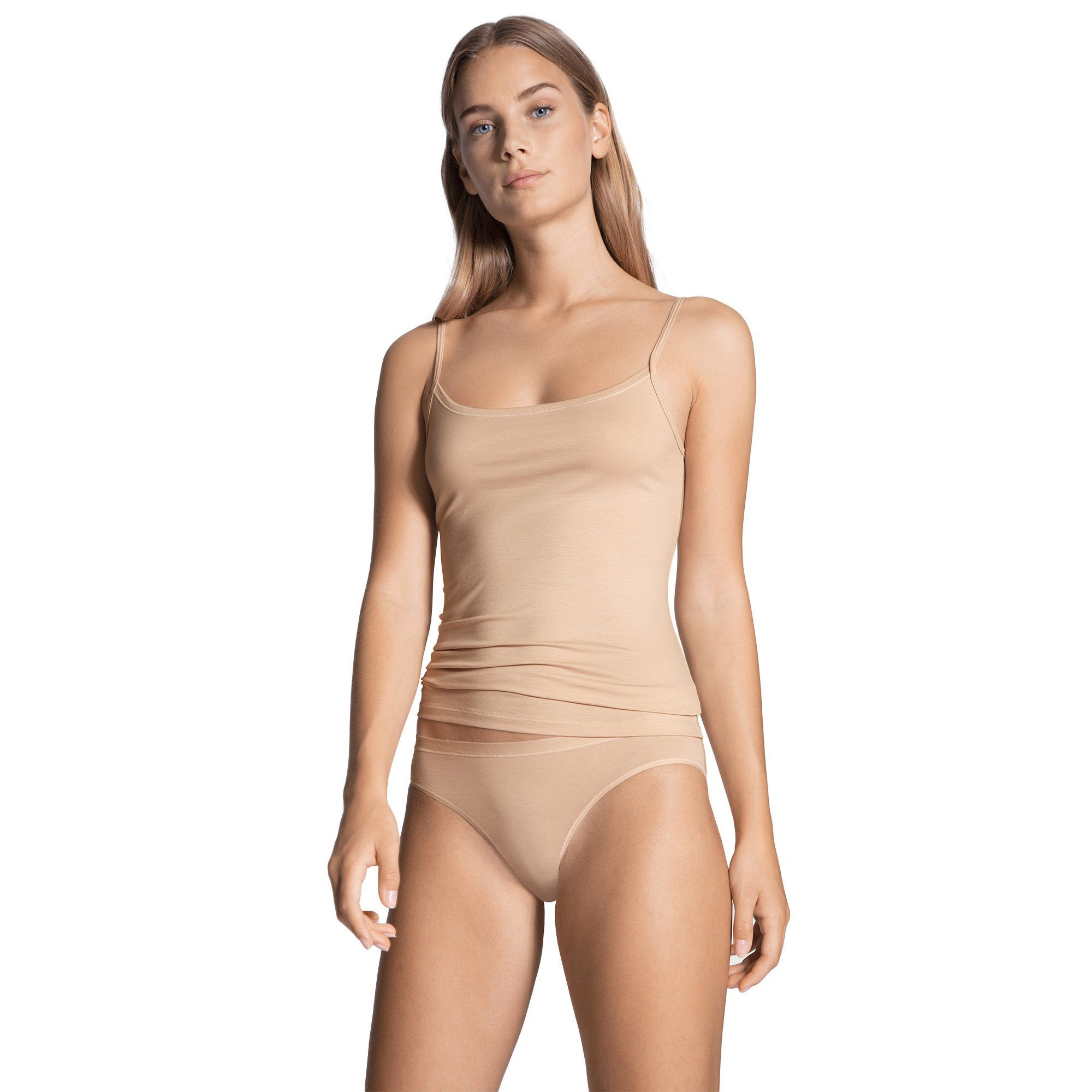 CALIDA Unterhemd Damen Unterhemd 2er Pack Baumwolle (Packung, 2er Pack)