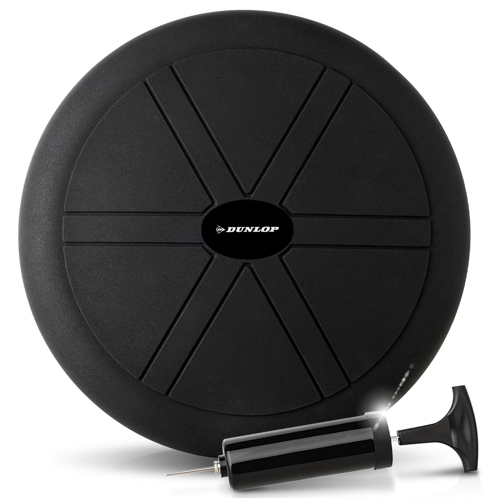 Dunlop Balancekissen Balance Kissen Ball Sitzkissen mit Luftpumpe, orthopädisch über 450 kg belastbar