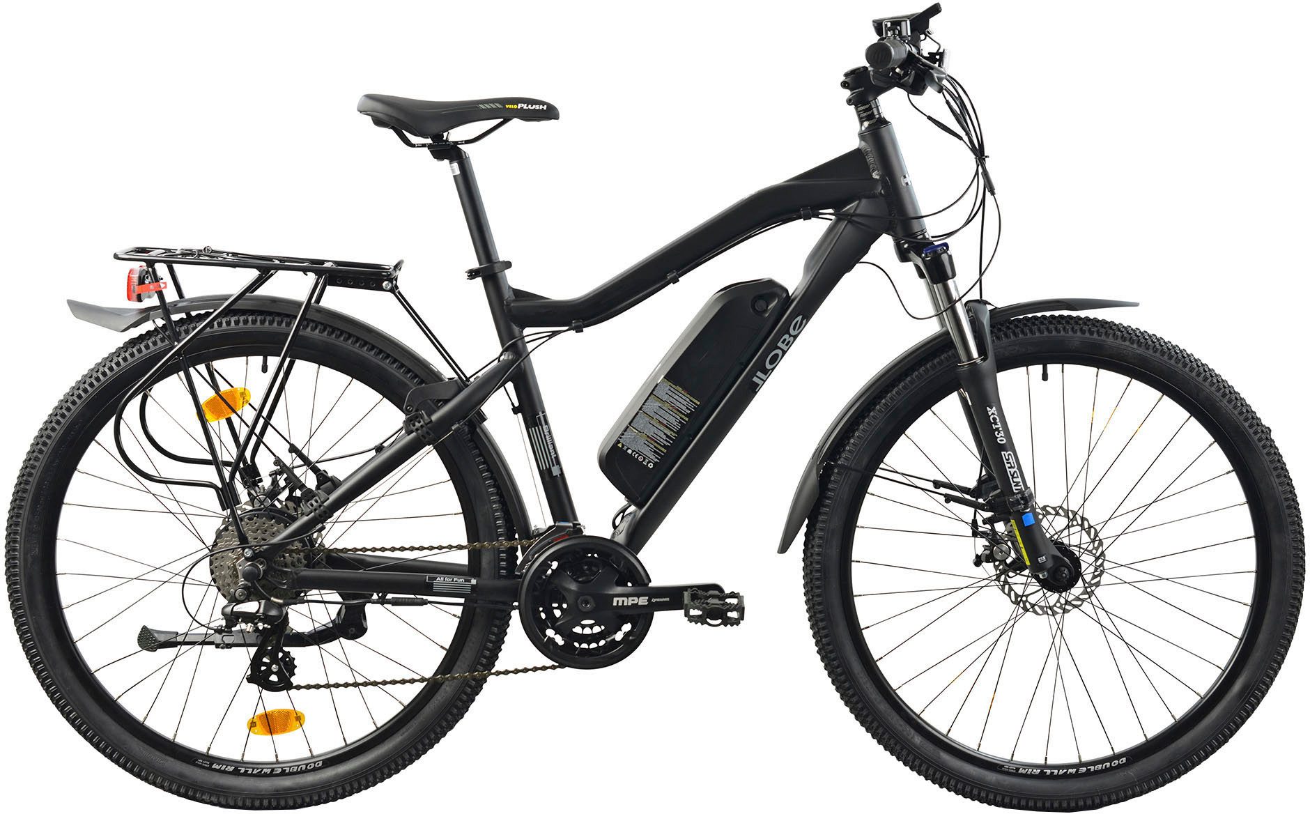 LLobe E-Bike Mountainbike Mountain E-Bike 27,5" Brillant, Shimano Altus Schaltwerk, Kettenschaltung, Heckmotor, 468 Wh