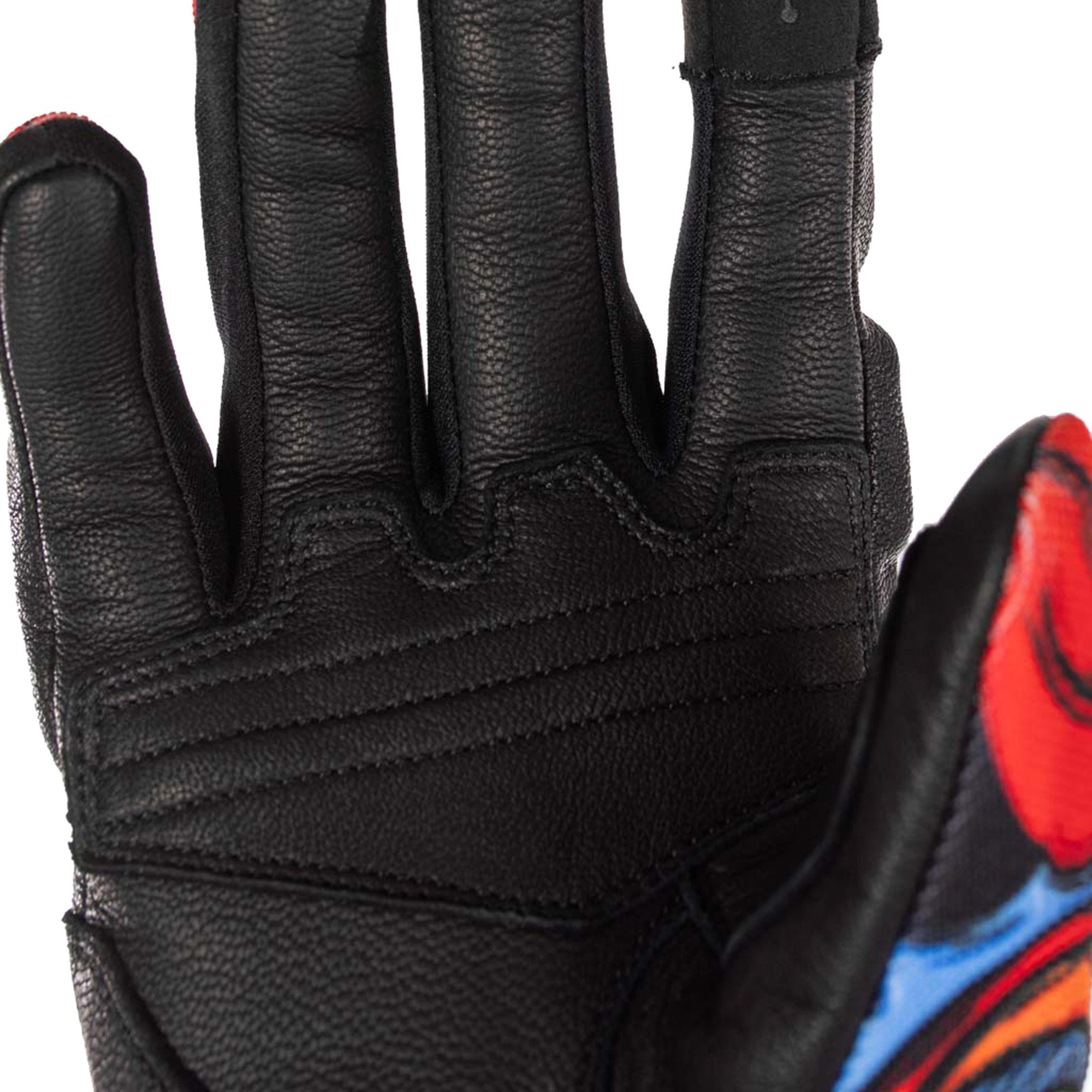 Rusty Stitches Motorradhandschuhe Clyde V3 Motorrad Handschuhe kurze Stulpe,Touchscreenbedienung möglich