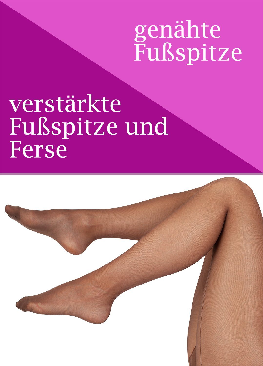 GIULIA Feinstrumpfhose mit Naht DEN St) Hinterbein Schwarz durchsichtig 20 Nahtstrumpfhose am (3 Set 3er