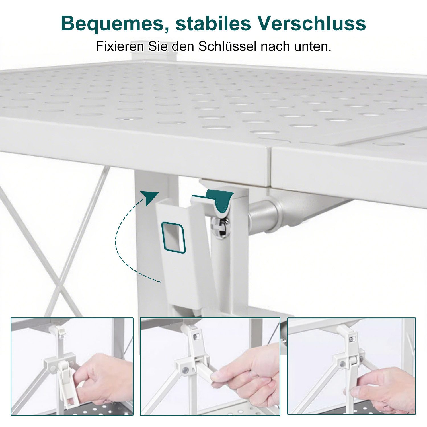 FOXSPORT Standregal mit Rollen, 1er-Packung, Komplett-Set, Traglast von 20 kg pro Ebene, mit 5 Ablagen, Schwerlastregal, Küchenregal, 72x37x163cm