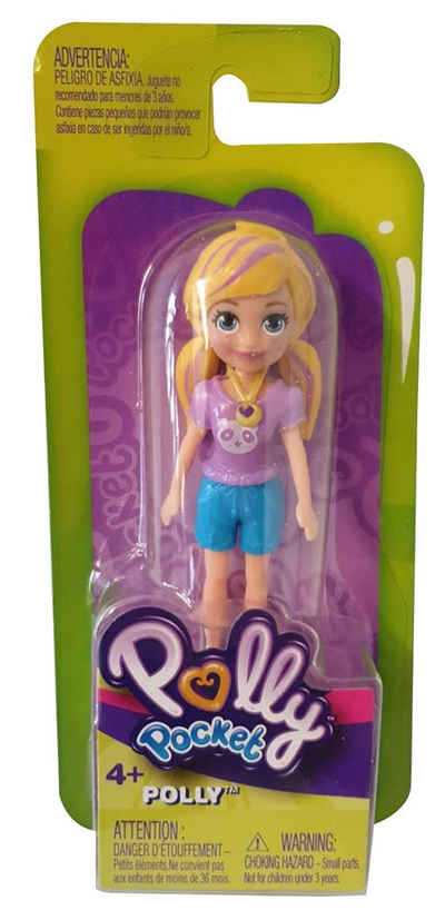 Polly Pocket Spielfigur Mattel Polly Pocket Sammelpuppe POLLY blaue Shorts