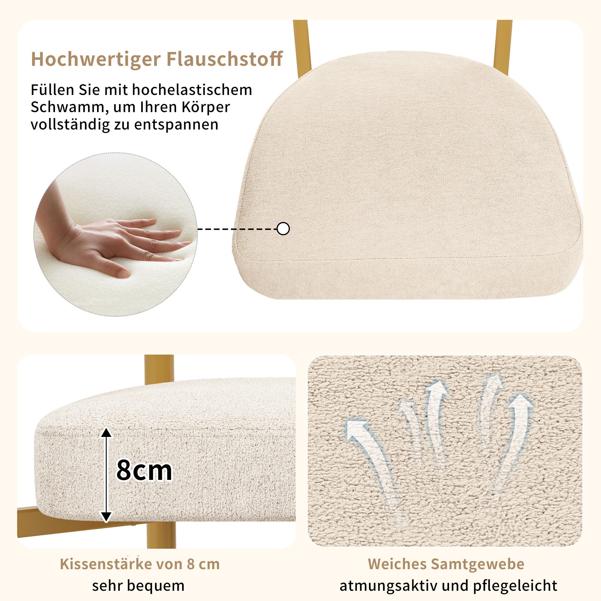 HAUSS SPOLE Esszimmerstuhl 2er Set bequeme günstig online kaufen