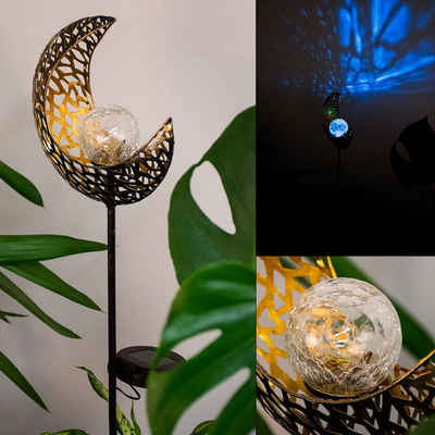 EGLO LED Solarleuchte, LED-Leuchtmittel fest verbaut, LED Solar Steck Lampe Garten Erdspieß Terrassen Deko
