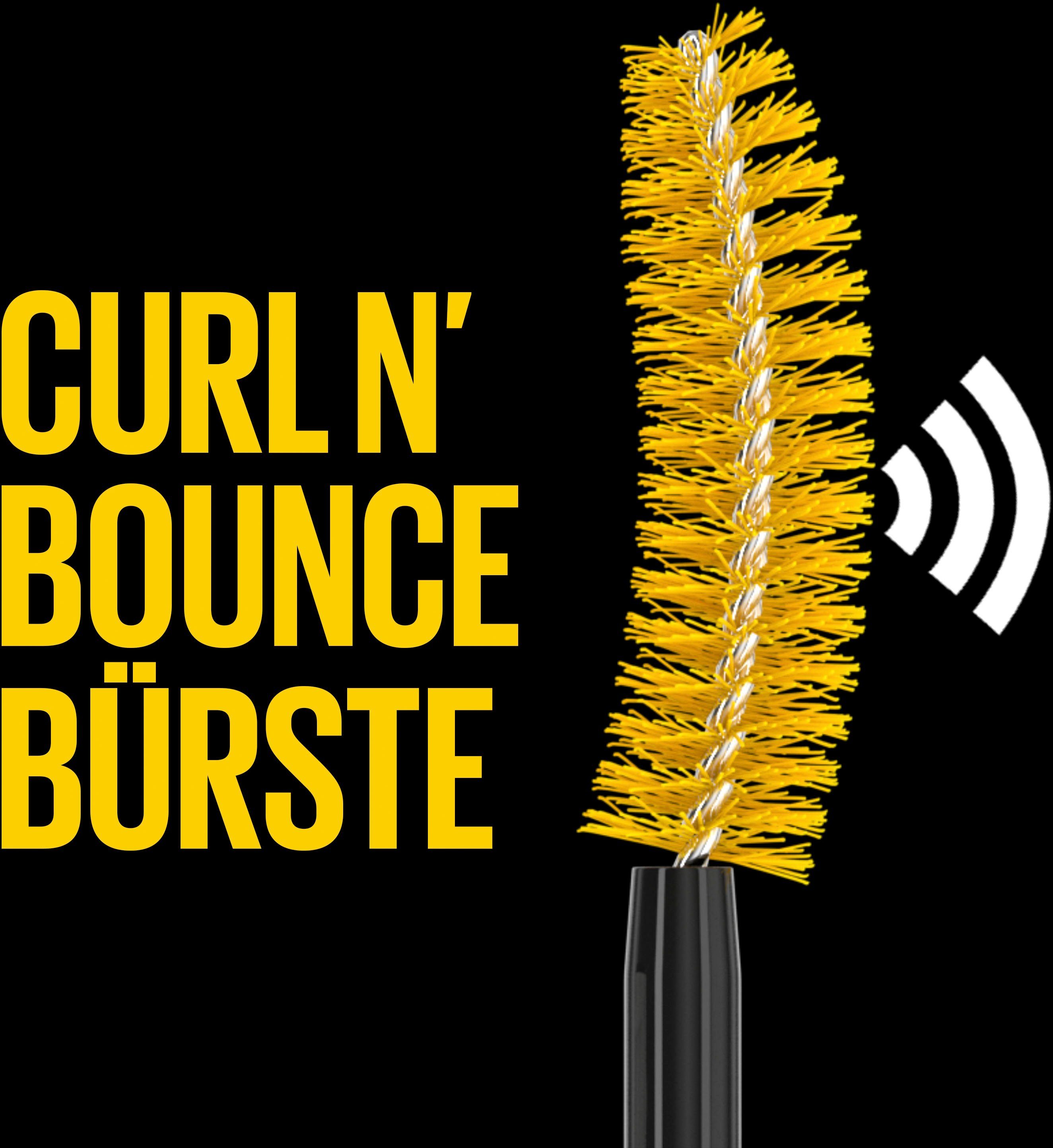 MAYBELLINE NEW YORK Mascara Colossal Curl Bounce, mit langem Halt