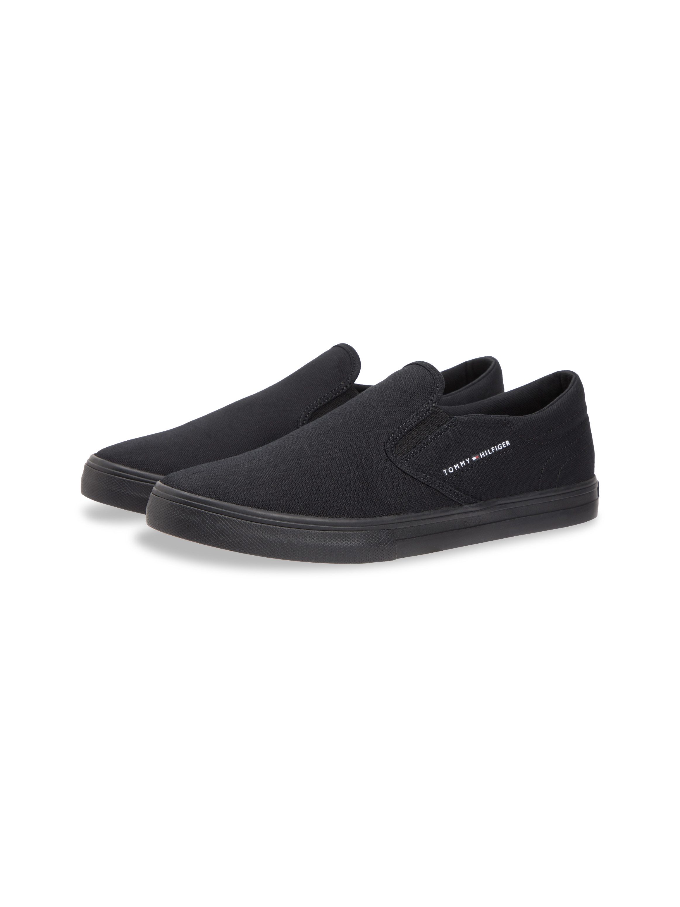 Tommy Hilfiger VULC CORE SLIP ON Slip-On Sneaker Freizeitschuh, Halbschuh, Slipper mit seitlichem Logoschriftzug