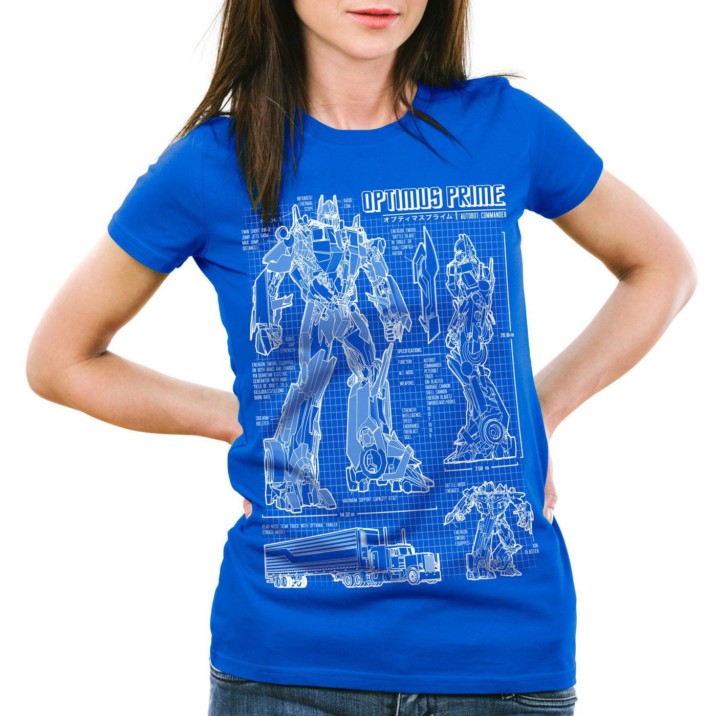 style3 T-Shirt Optimus Prime blaupause autobot günstig online kaufen