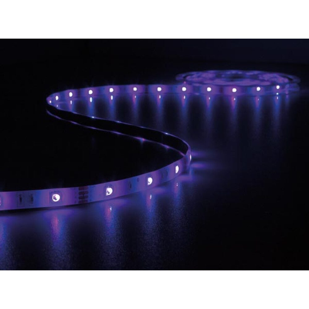PEREL LED Stripe SET MIT FLEXIBLEM LED-STREIFEN, CONTROLLER UND NETZTEIL - MUSIKGESTEUE