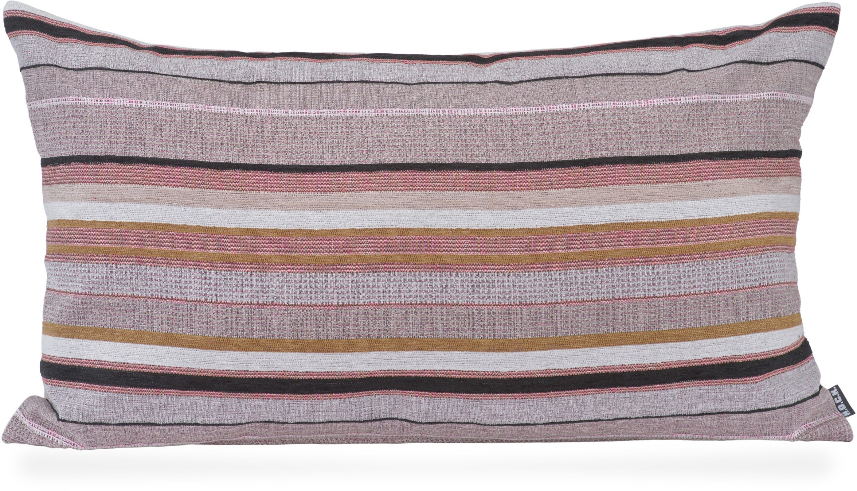 H.O.C.K. Dekokissen Mary, Rückenkissen inkl. Füllung, 60x60cm, Dekokissen Streifen, pink
