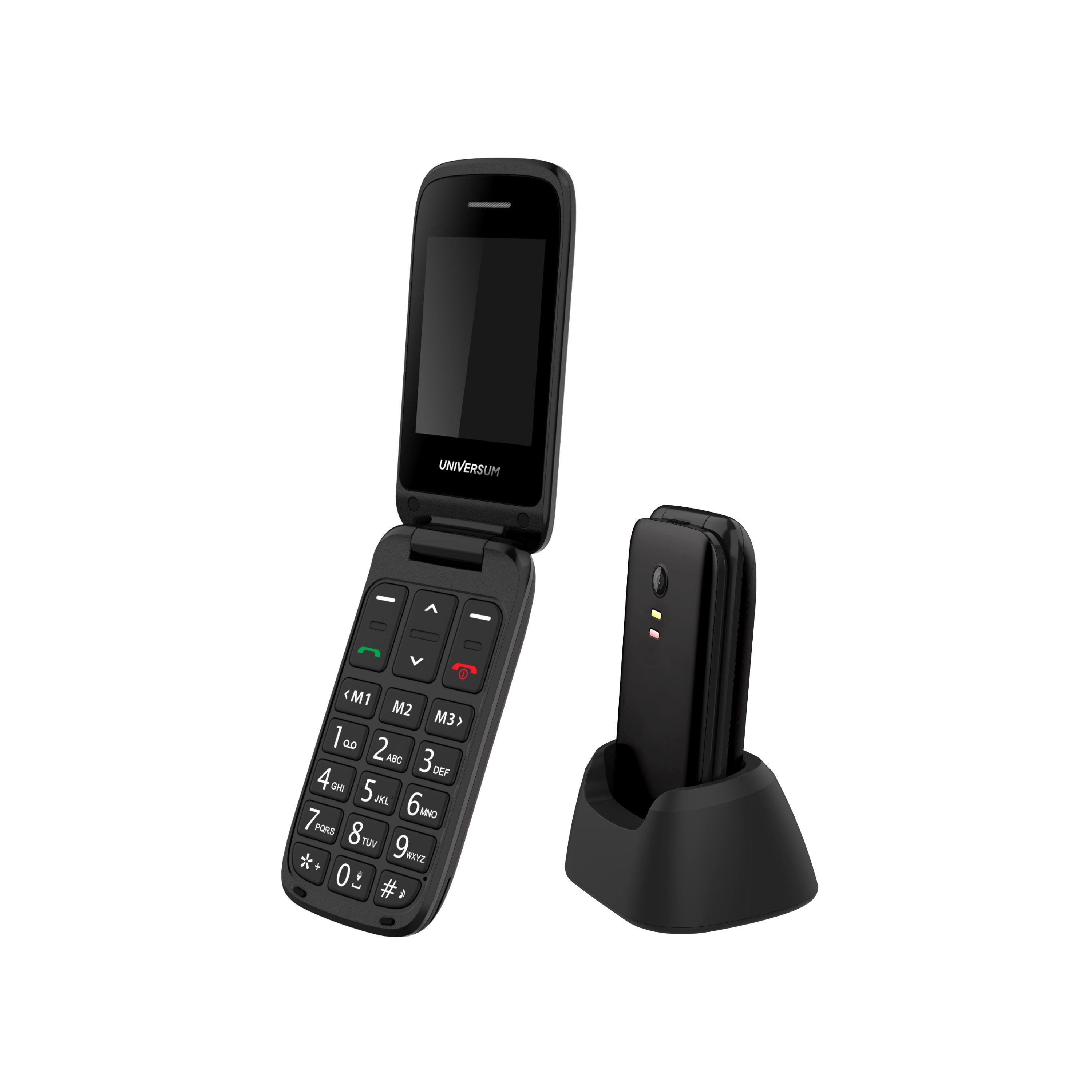 UNIVERSUM* MP400-C Seniorenhandy (Klapphandy, Große Tasten, Notruftaste, USB-C, Bluetooth)