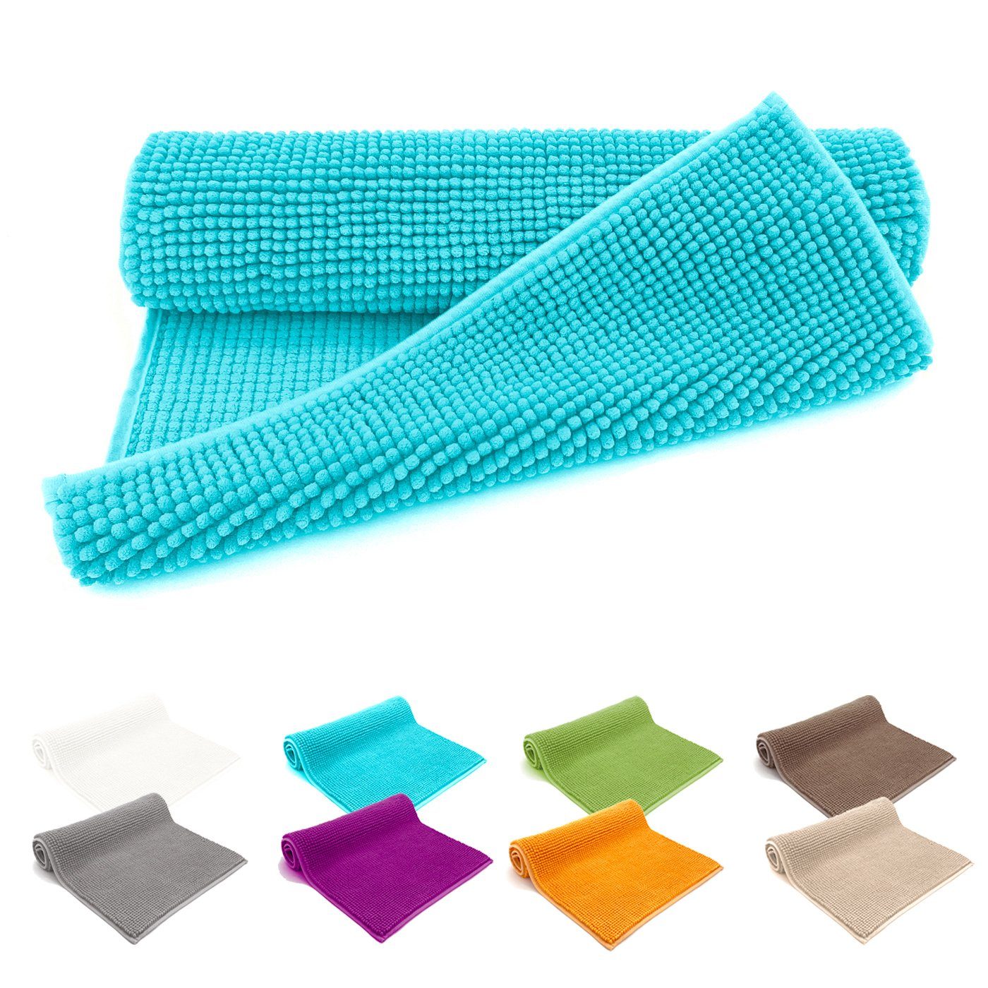 heimtexland Badematte Badvorleger Chenille Badteppich Duschvorleger, günstig online kaufen