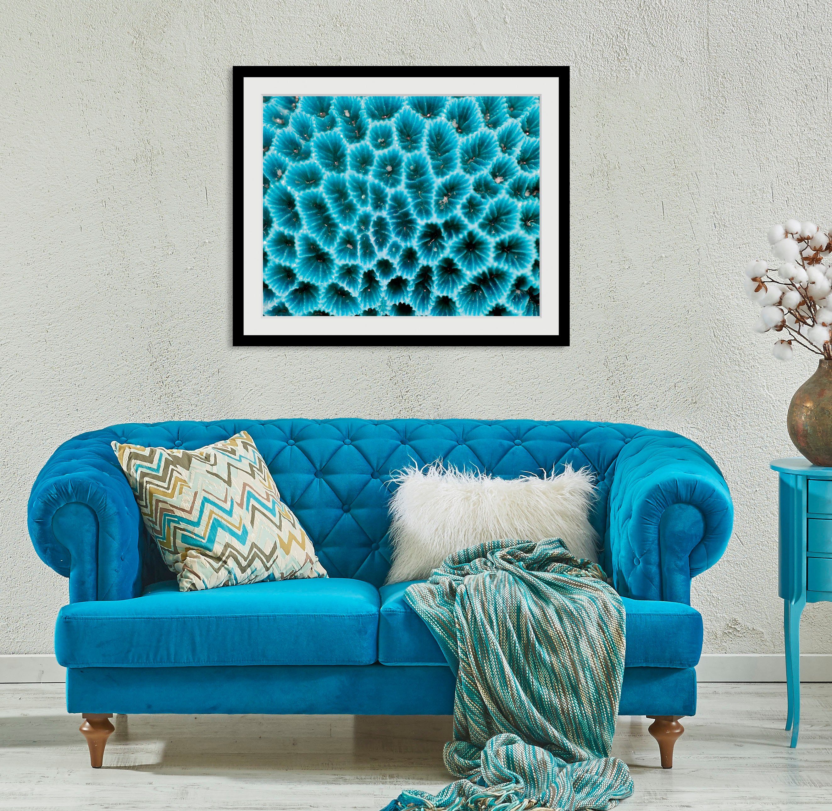 queence Bild Agata, Kunst, Meer, Wassertiere (1 St), HD Premium Poster-Druck inkl. Holzrahmen