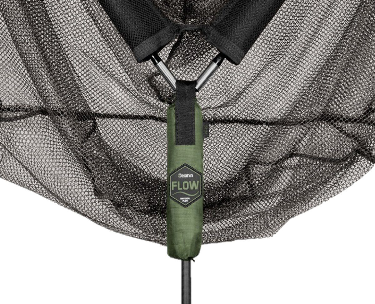 Delphin.sk Angelkescher FLOW Net Float Netzschwimmer für Karpfenkescher Auftriebskörper, Passt auf alle handelsüblichen Kescherstäbe
