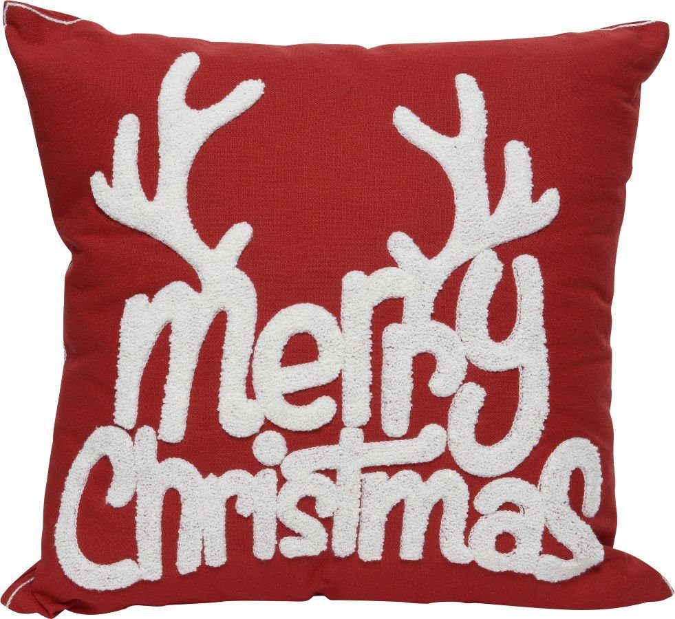 Kaemingk Weihnachtsfigur Kaemingk Kissen Merry Christmas, Text Merry