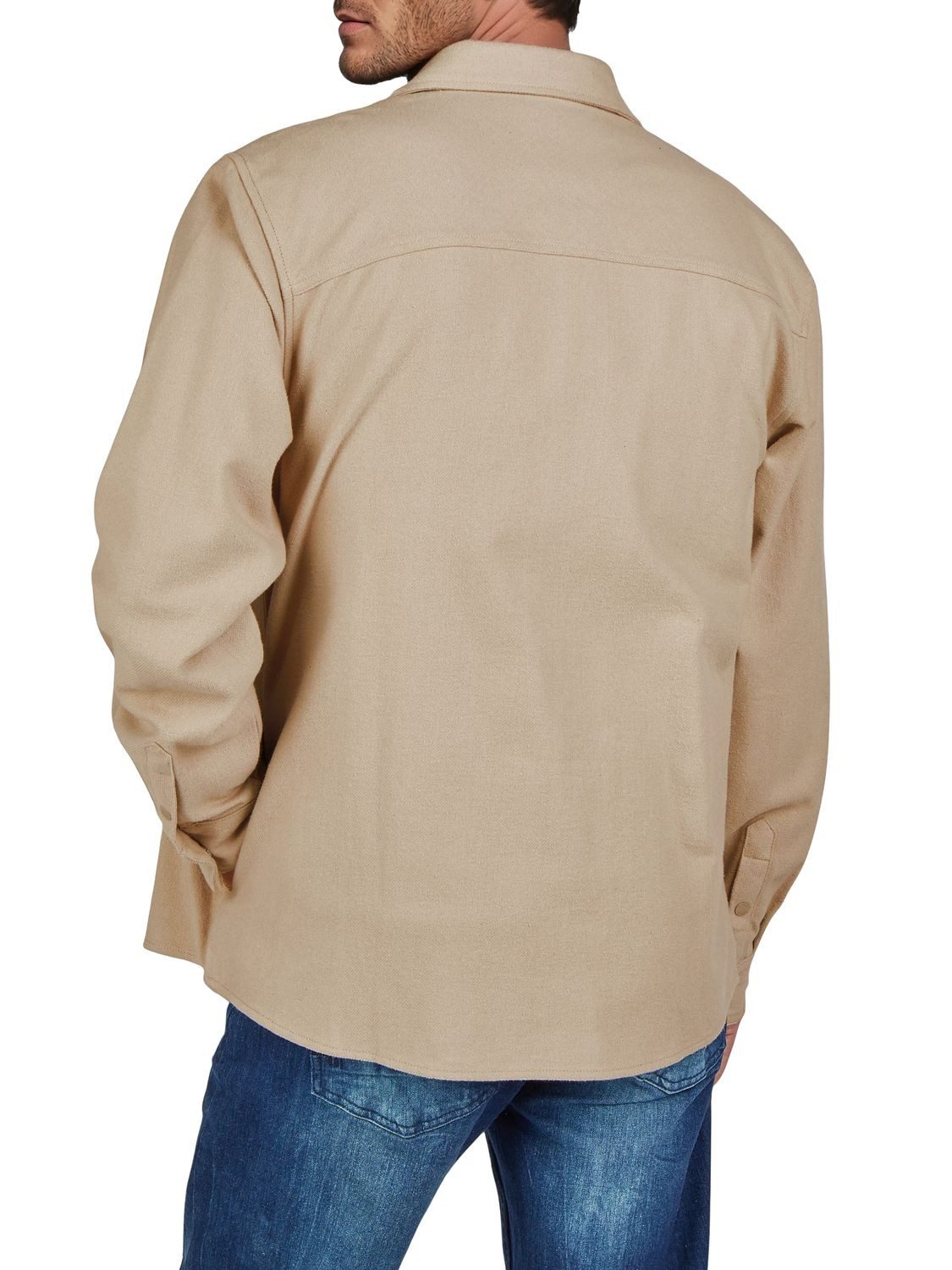 riverso Langarmhemd Herren Overshirt RIVVincent Regular Fit (1-tlg)
