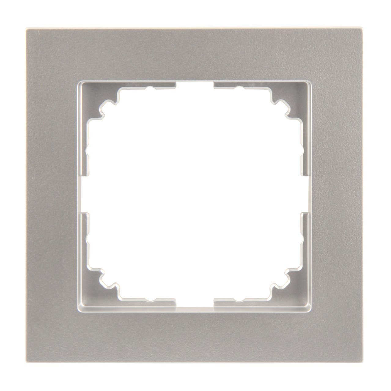 merten Abdeckrahmen Merten Abdeckrahmen 1fach Serie M-Pure, Aluminium, Aluminium