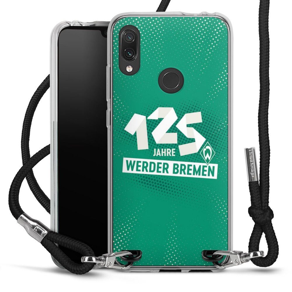 DeinDesign Handyhülle 125 Jahre Werder Bremen Offizielles Lizenzprodukt, Xiaomi Redmi Note 7 Handykette Hülle mit Band Case zum Umhängen
