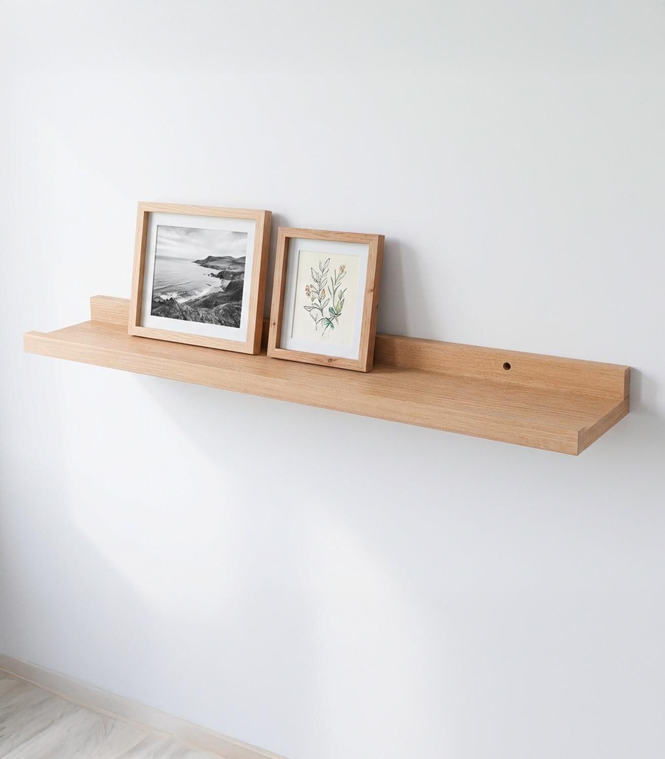 Home4You Deko-Wandregal Bilderleisten 2er Set, Spar-Set