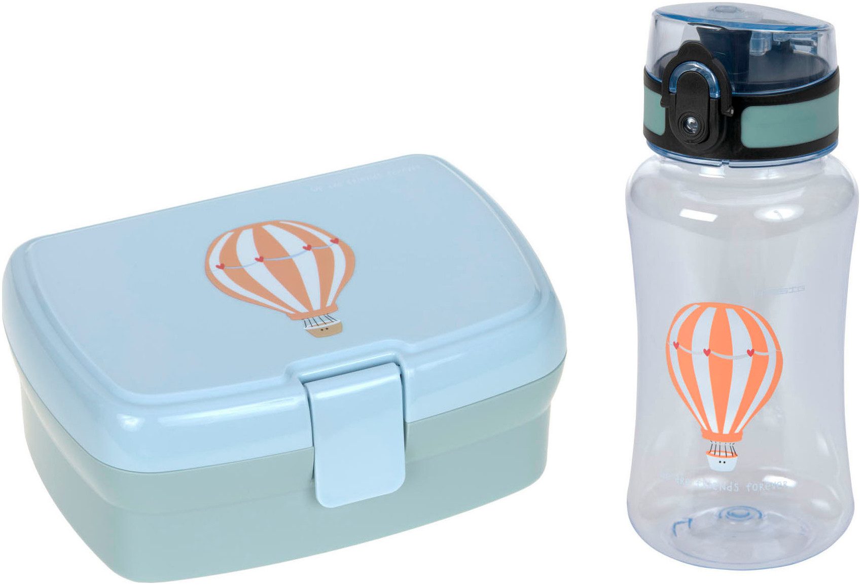 LÄSSIG Lunchbox Tiny Drivers, Balloon, Polyprophylen (PP), Tritan, (Set, 2-tlg), mit Trinkflasche