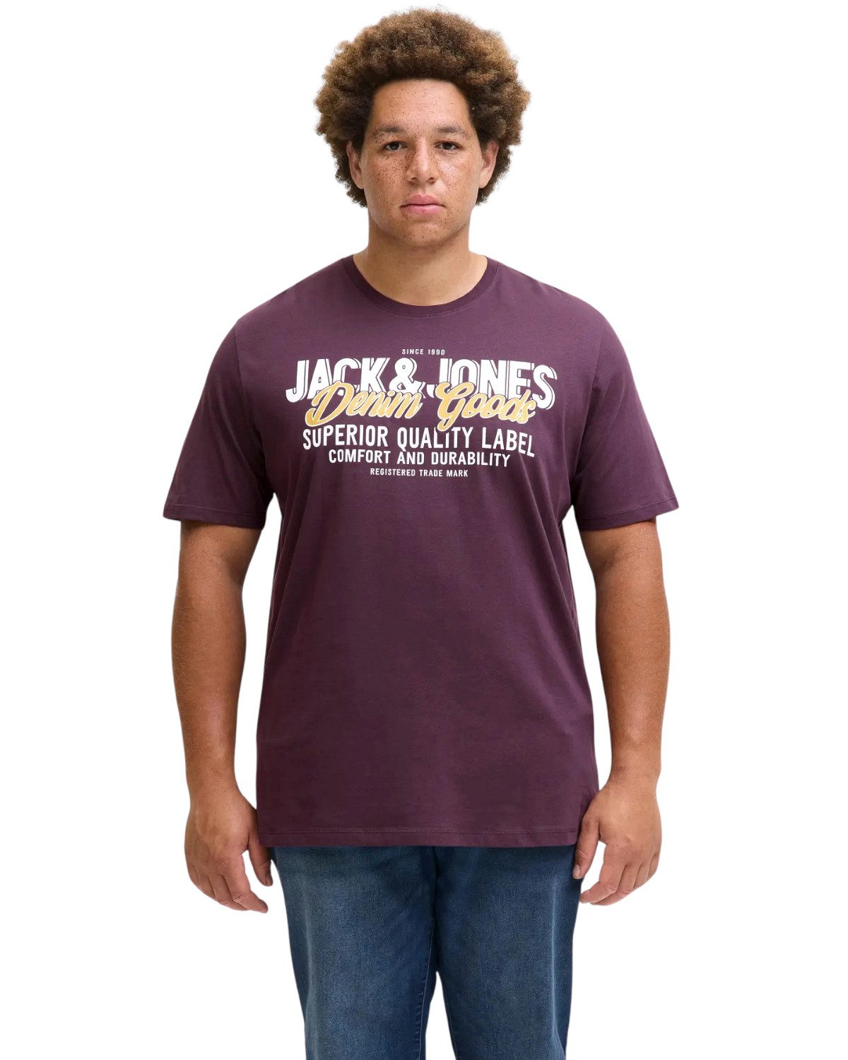 Jack & Jones PlusSize Print-Shirt Weites Shirt mit Printdruck (Spar-Set, 5e günstig online kaufen