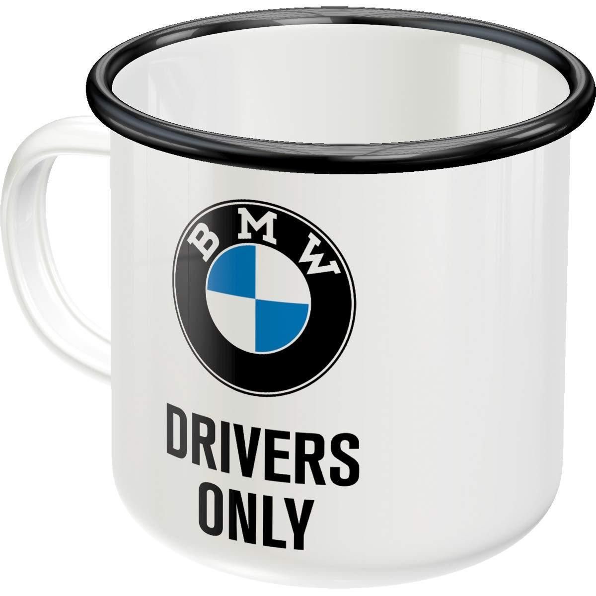 Emaille-Becher - Tasse BMW Only Nostalgic-Art Drivers BMW -
