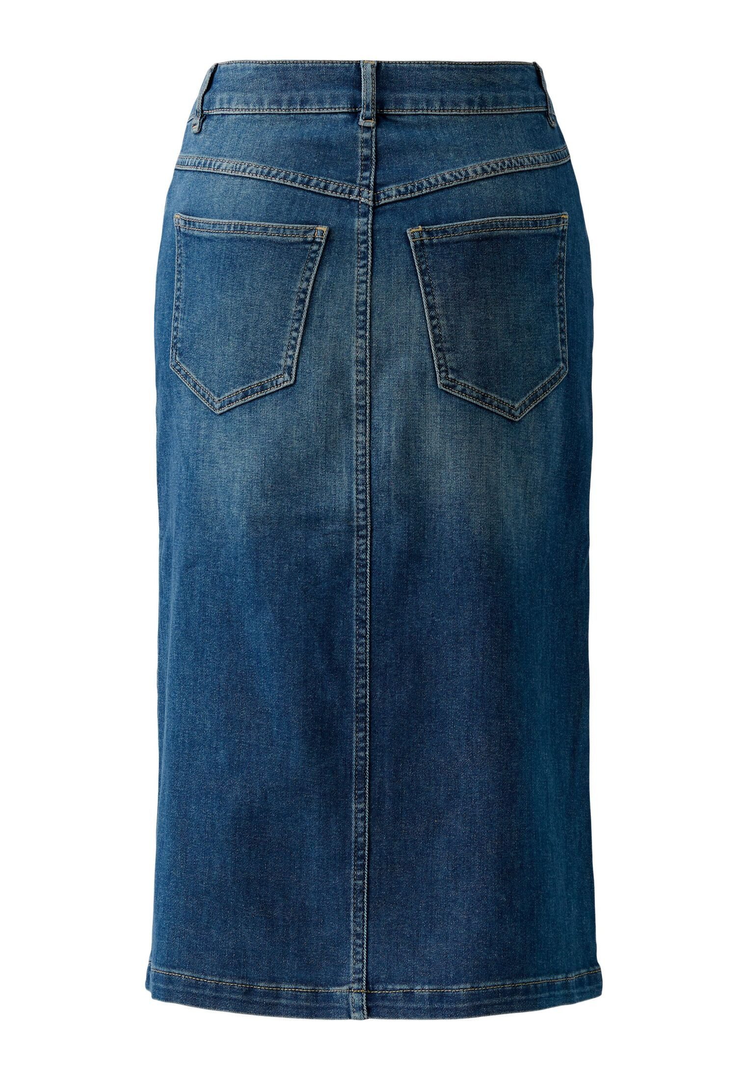 Oui Maxirock Jeansrock The Midi mid günstig online kaufen