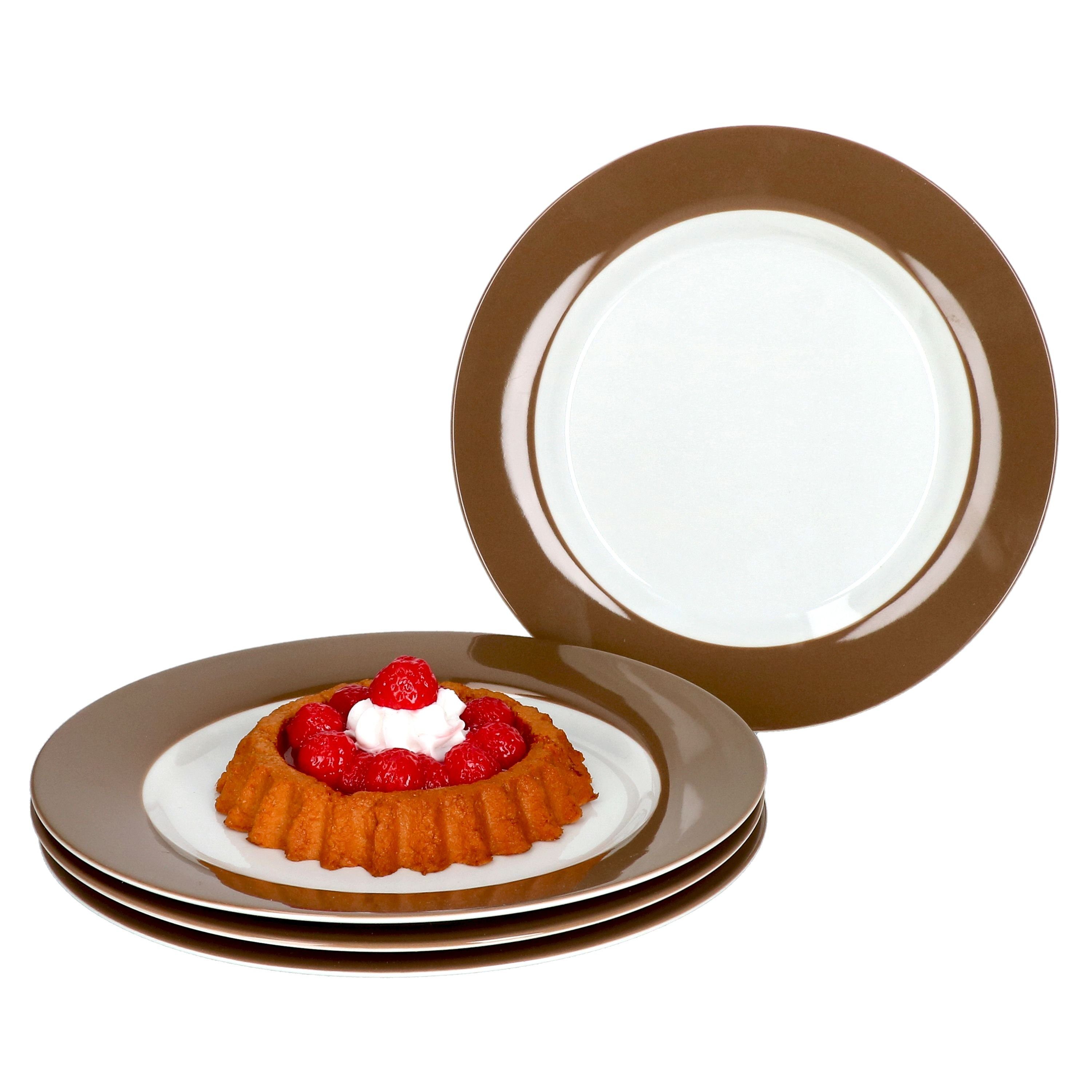 Ritzenhoff & Breker Frühstücksteller 4er Set Dessert- Kuchenteller 20,5cm Nougat Doppio - Ritzenhoff 545746