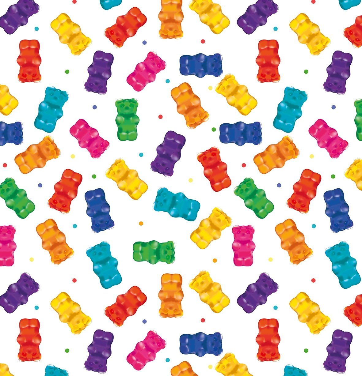 BSB Grußkarten Geschenkpapier - Röllchen - 70x150 cm - BSB - Gummibärchen