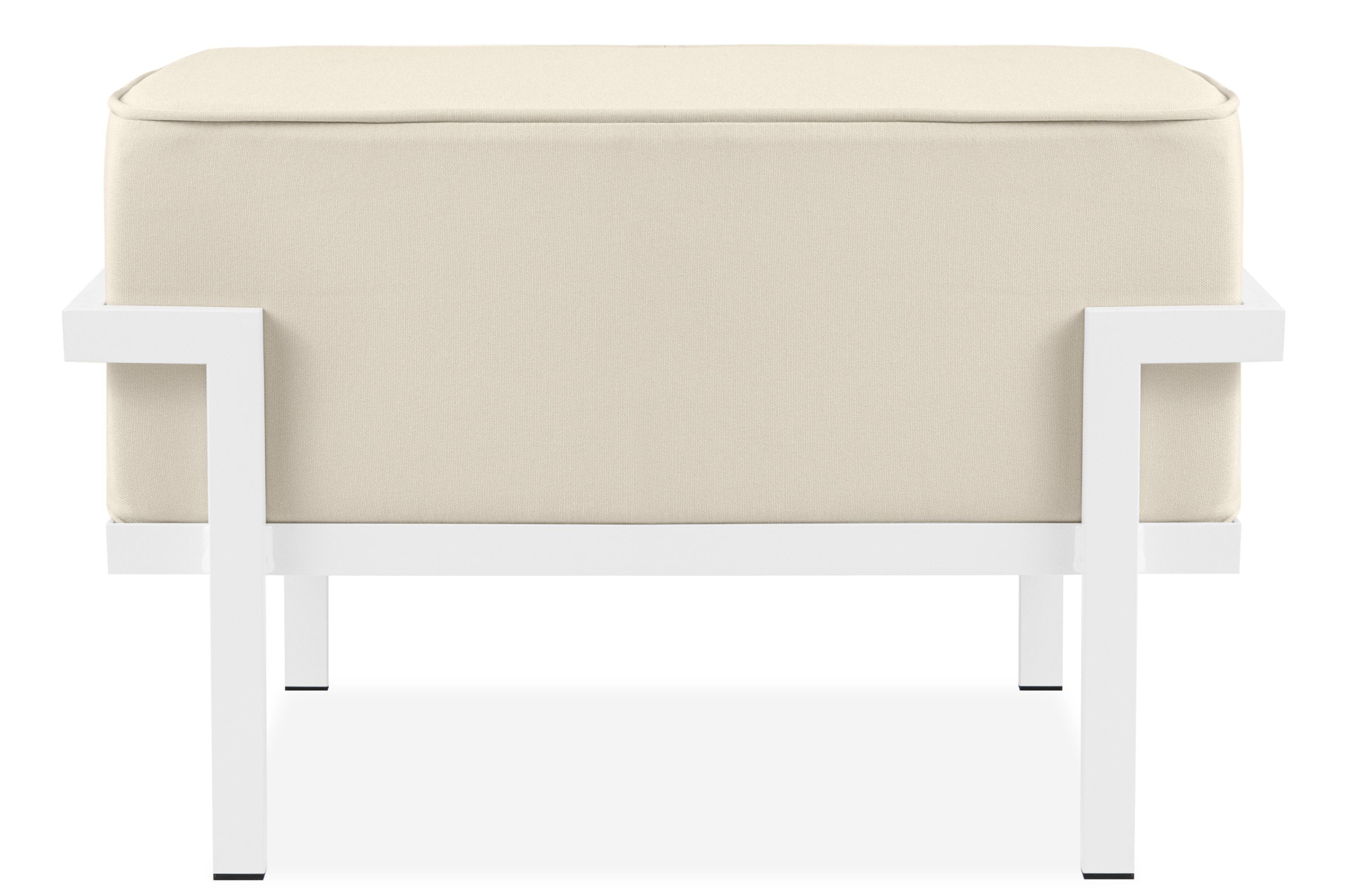 KONSIMO® Gartenlounge-Hocker TRIGLO Garten-Puffs, Gewicht: 10 kg, Superrobuste Bezugsstoffe, hergestellt in der EU, Modern, auf Metallfüßen, handgefertigt