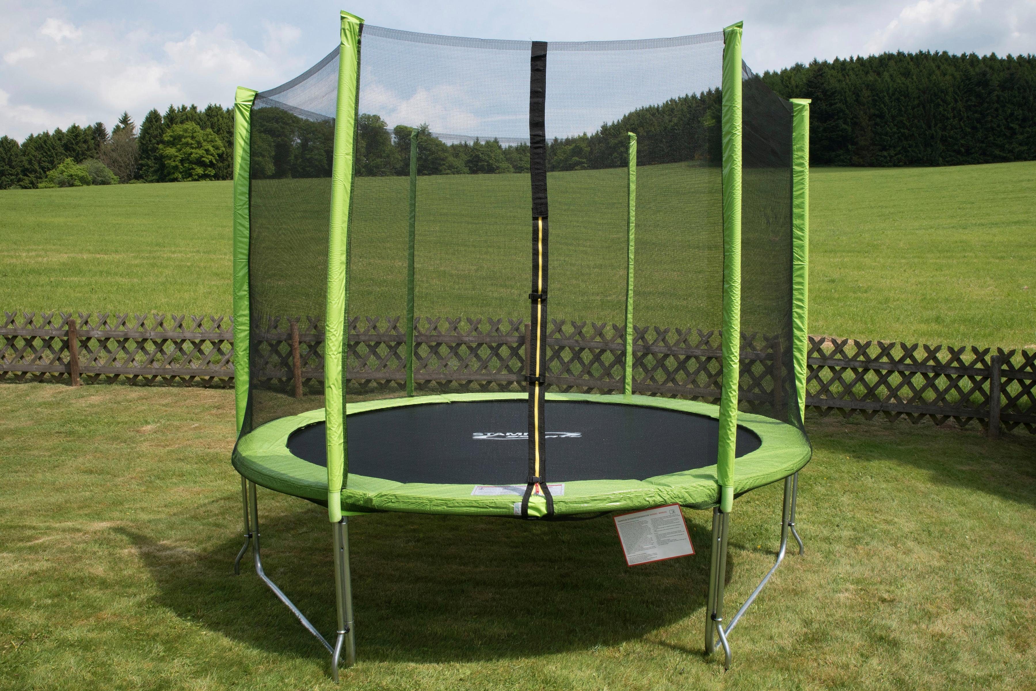 SS-GT, Ø Netzpfosten Anti-Roll-Over-Schutz, cm, farbig 244 STAMM Gartentrampolin SPORTS verkleidete (2),