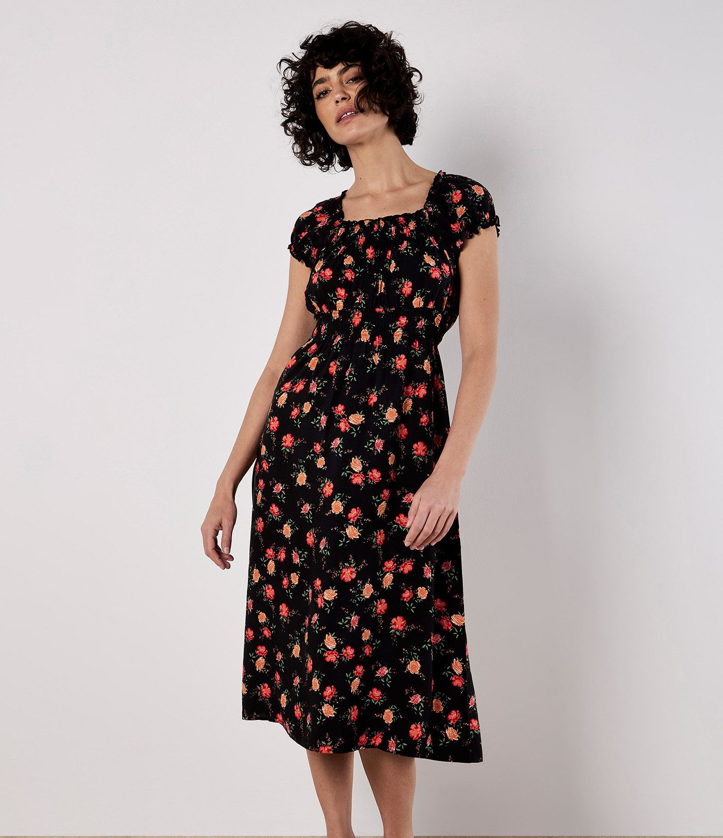 Midikleid Vintage Milkmaid Midikleid