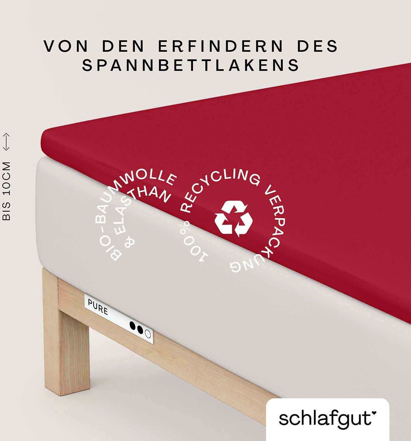 Schlafgut Spannbettlaken PURE TOPPER in Gr. 90x200, 140x200 oder 180x200 cm günstig online kaufen