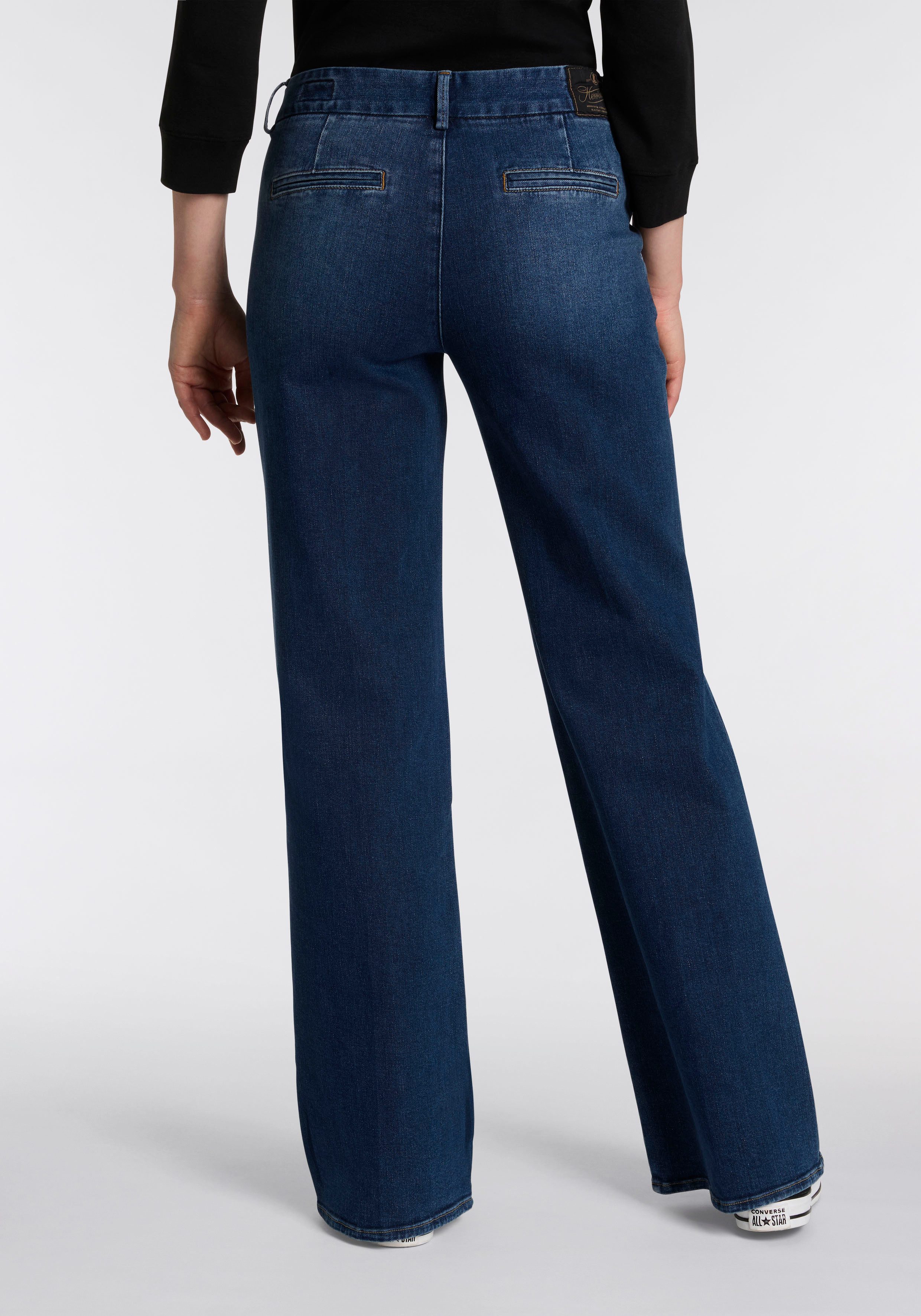 Herrlicher Schlagjeans Lovely Flared Denim Cashmere Touch im Flared Fit günstig online kaufen