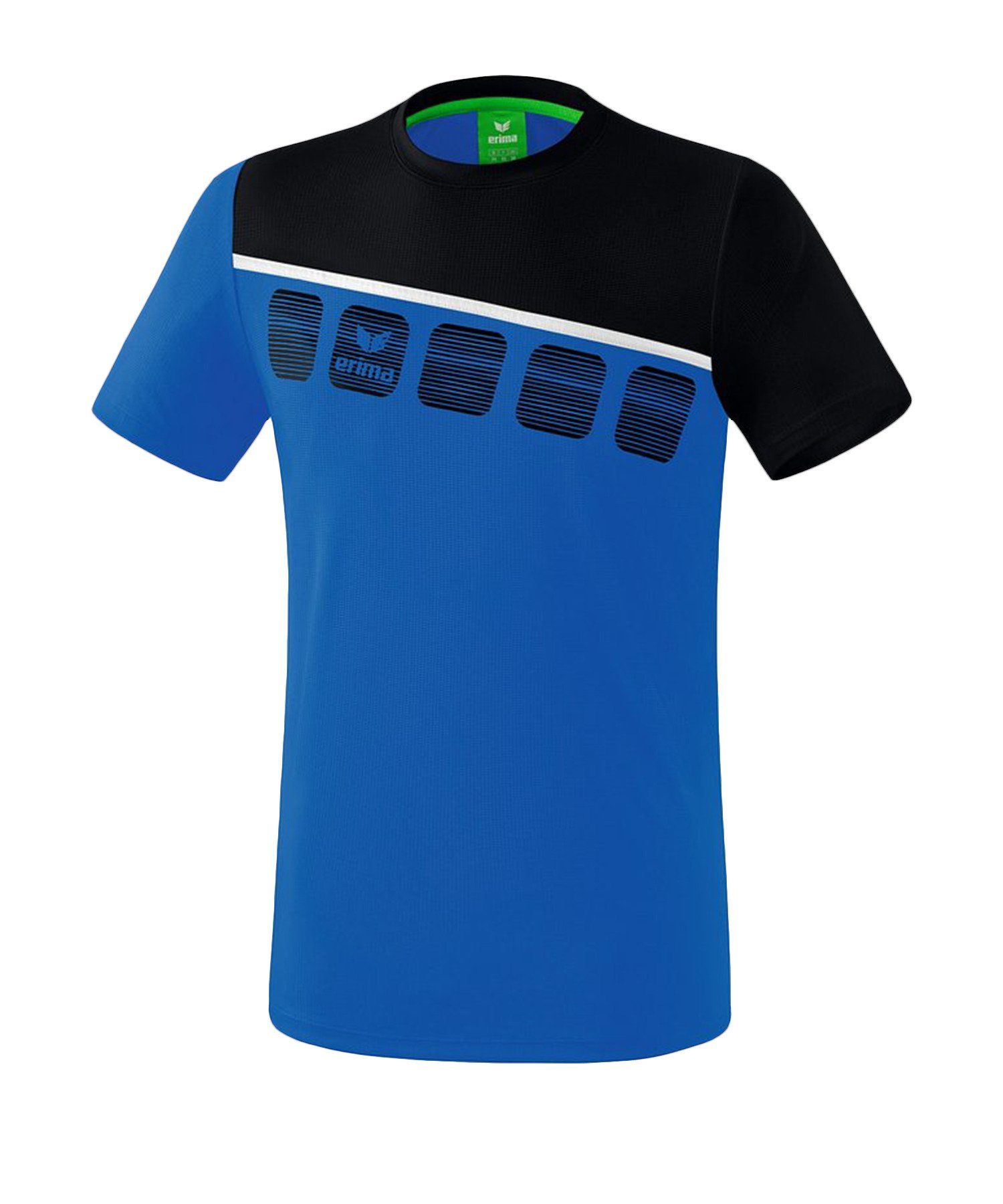default BlauSchwarzWeiss T-Shirt 5-C T-Shirt Erima