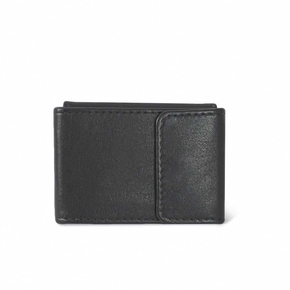 BRANCO Mini Geldbörse Sehr Kleine Geldbörse / Mini Portemonnaie, Leder, Schwarz, Branco 103