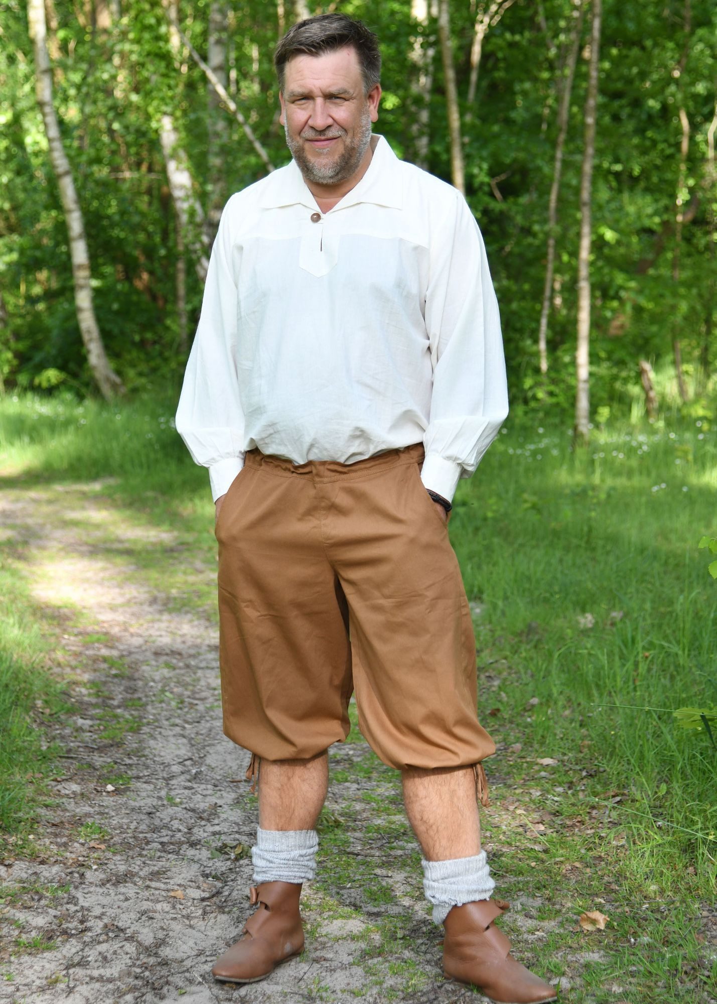 Battle Merchant Kostüm Knickerbocker Jonte, beigebraun, Gr. XXL